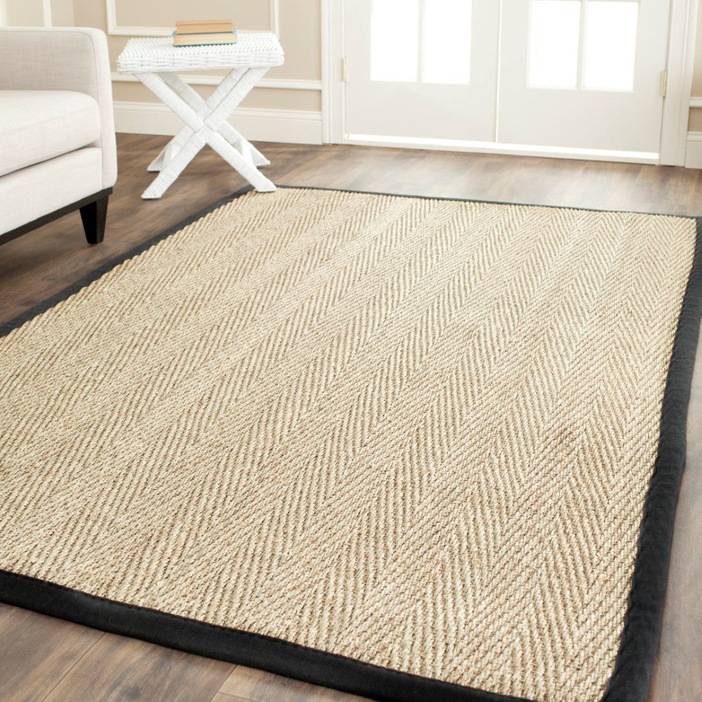 Natural Fiber Natural/Black Area Rug Wayfair
