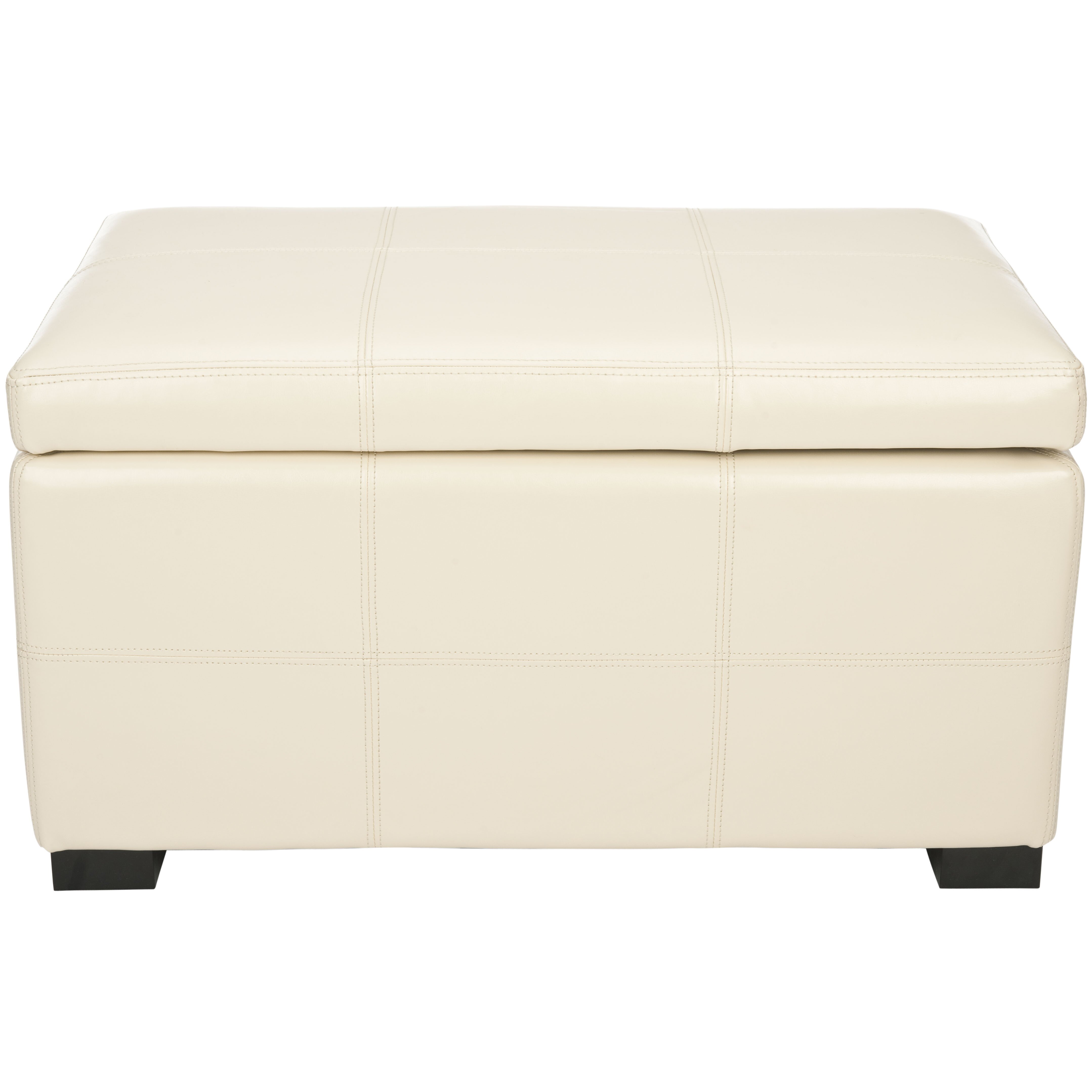 Safavieh Lucas Leather Bedroom Storage Ottoman & Reviews Wayfair