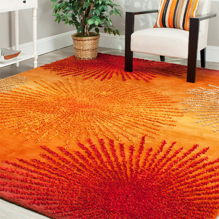 Soho Rust/Orange Area Rug Wayfair