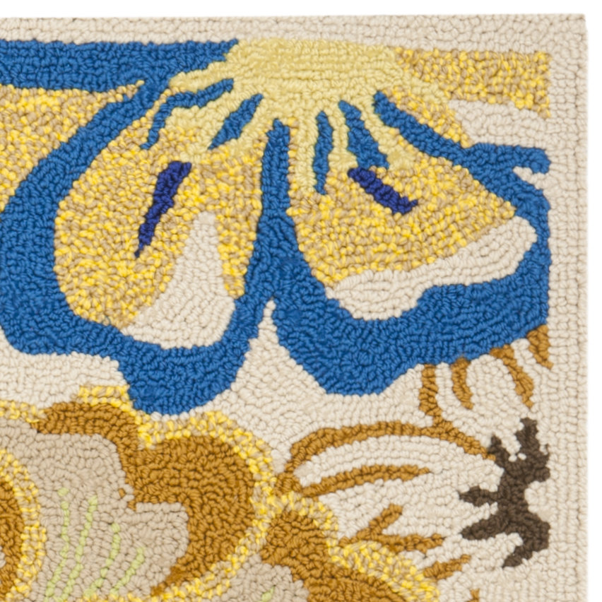 Four Seasons Yellow & Blue Area Rug I Wayfair