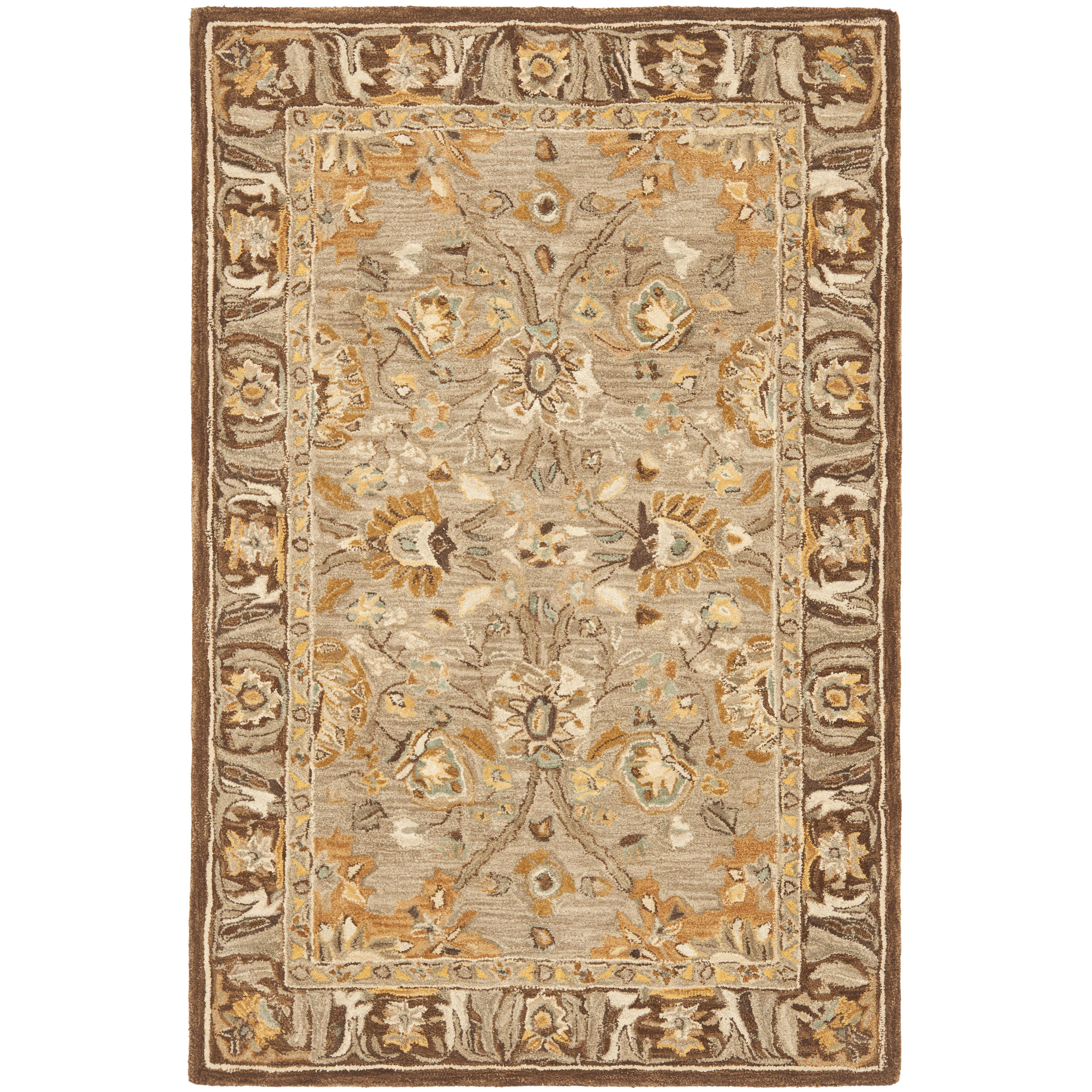 Safavieh Anatolia Dark Grey/Brown Area Rug & Reviews Wayfair
