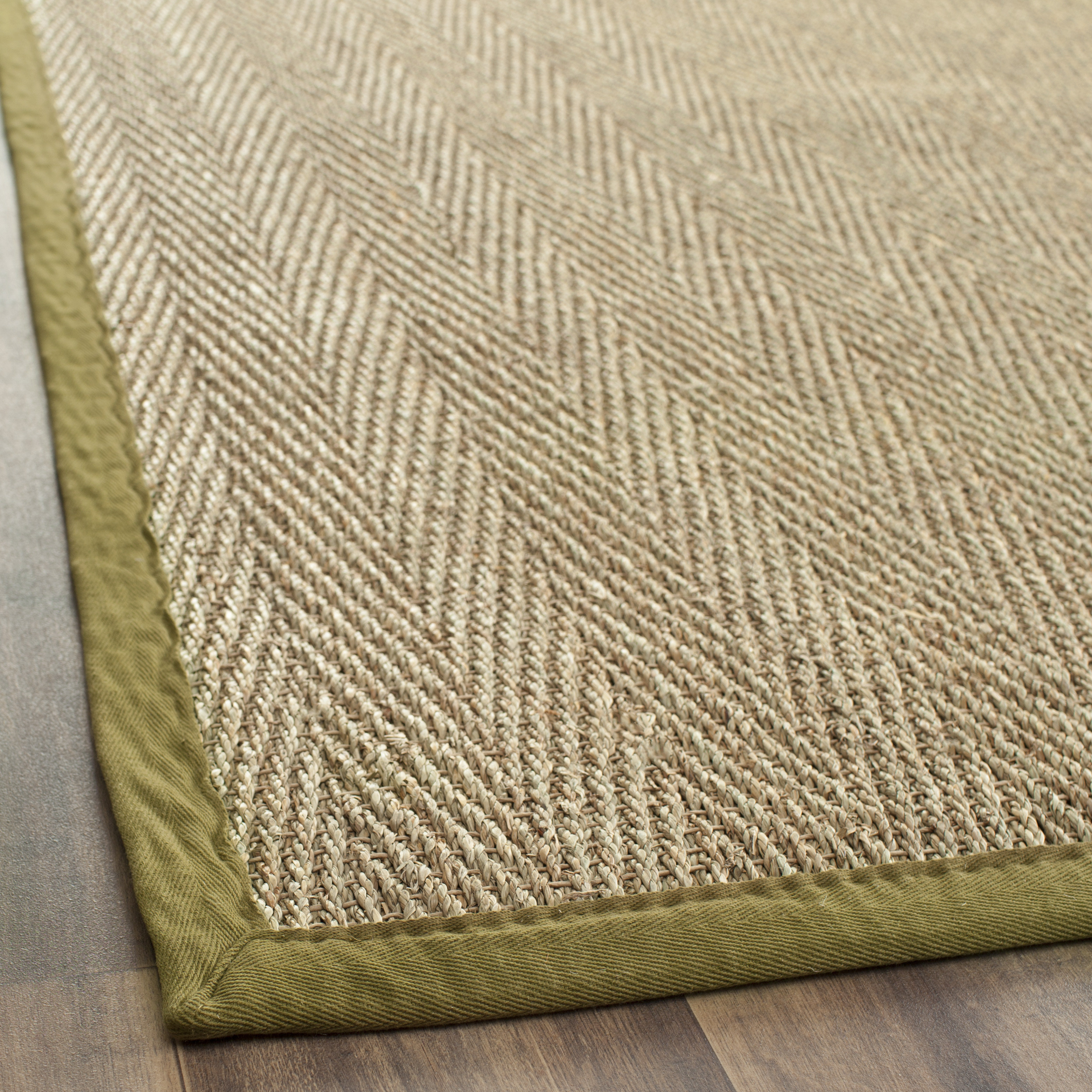 Natural Fiber Natural/Light Olive Area Rug Wayfair