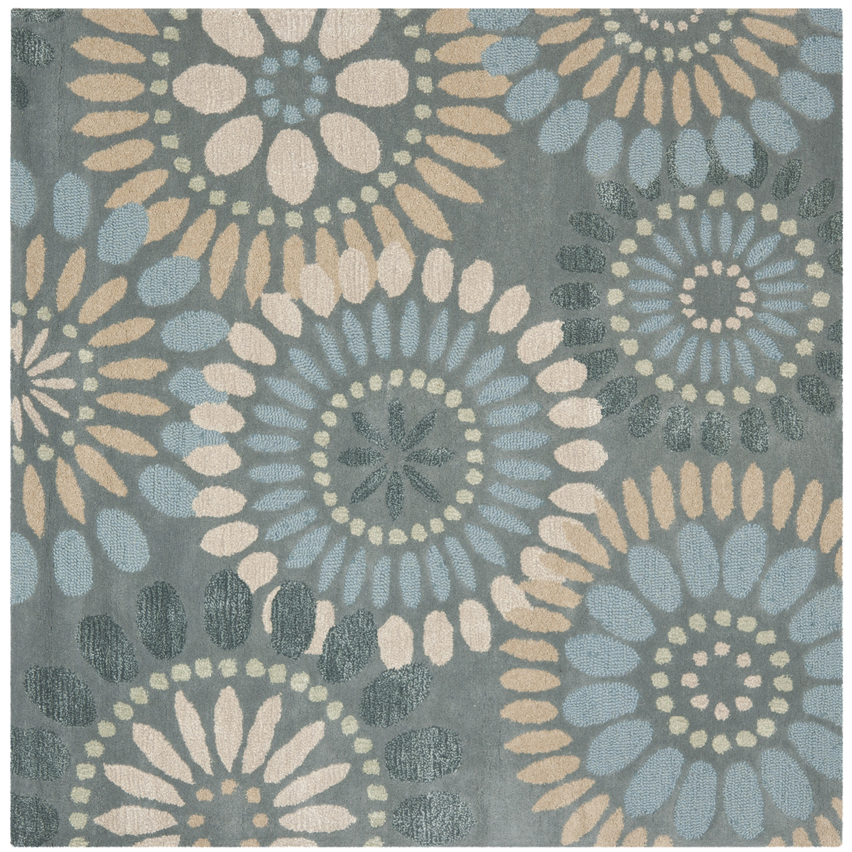 Safavieh Jardin Grey & Blue Floral Area Rug & Reviews Wayfair