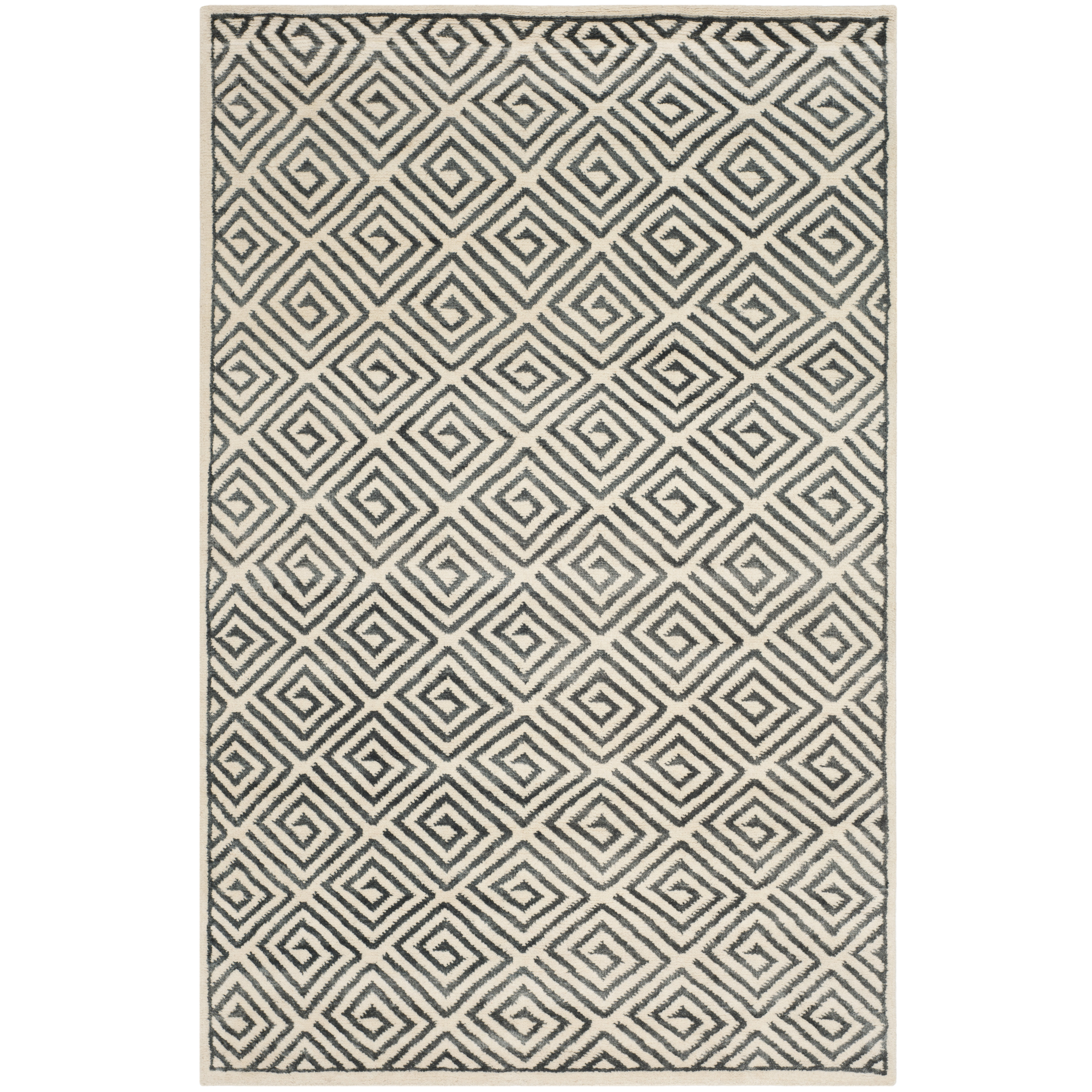 Safavieh Mosaic Ivory / Grey Geometric Rug & Reviews Wayfair
