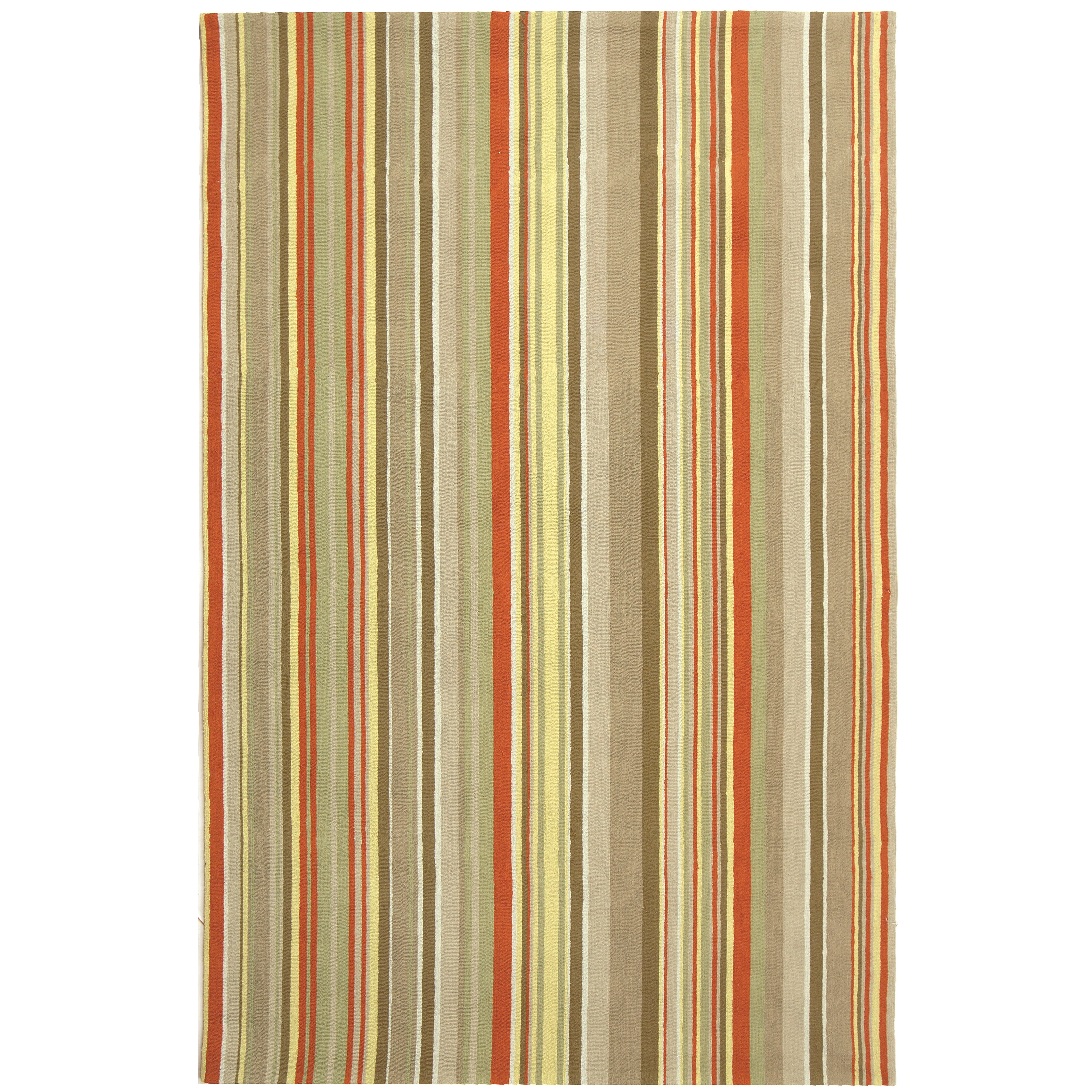 Newport Red Striped Area Rug Wayfair
