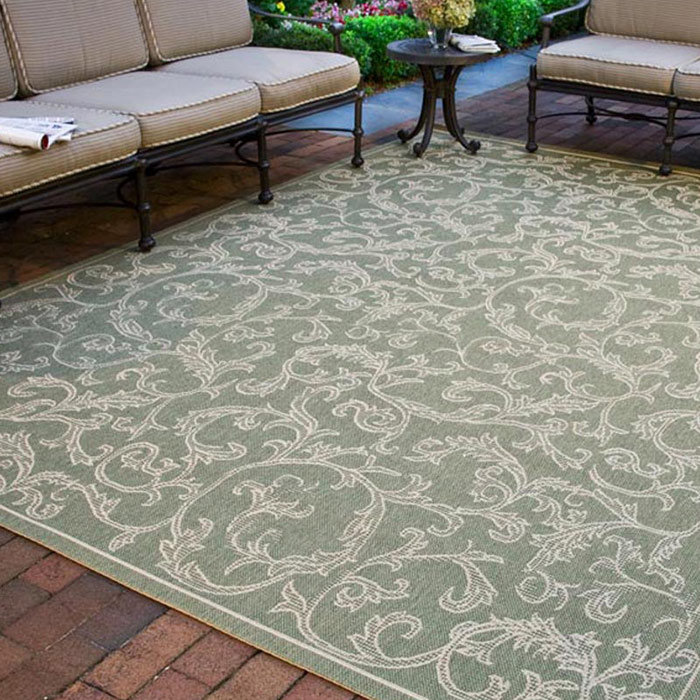 Safavieh Courtyard Indoor/Outdoor Area Rug in Olive/Natural & Reviews