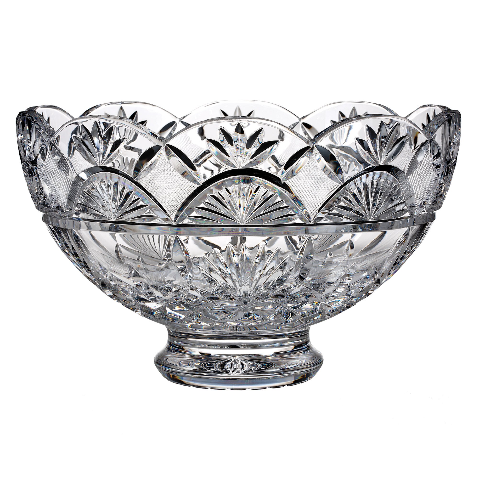 Jim O'Leary Lismore Celebrations Footed Centerpiece Decorative Bowl by ...
