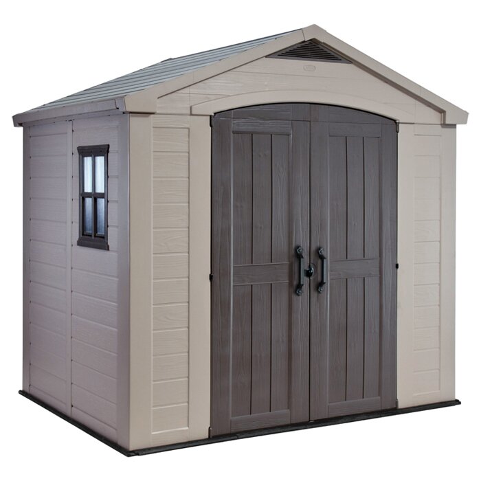 Factor 8 Ft. W x 6 Ft. D Resin Storage Shed | Wayfair