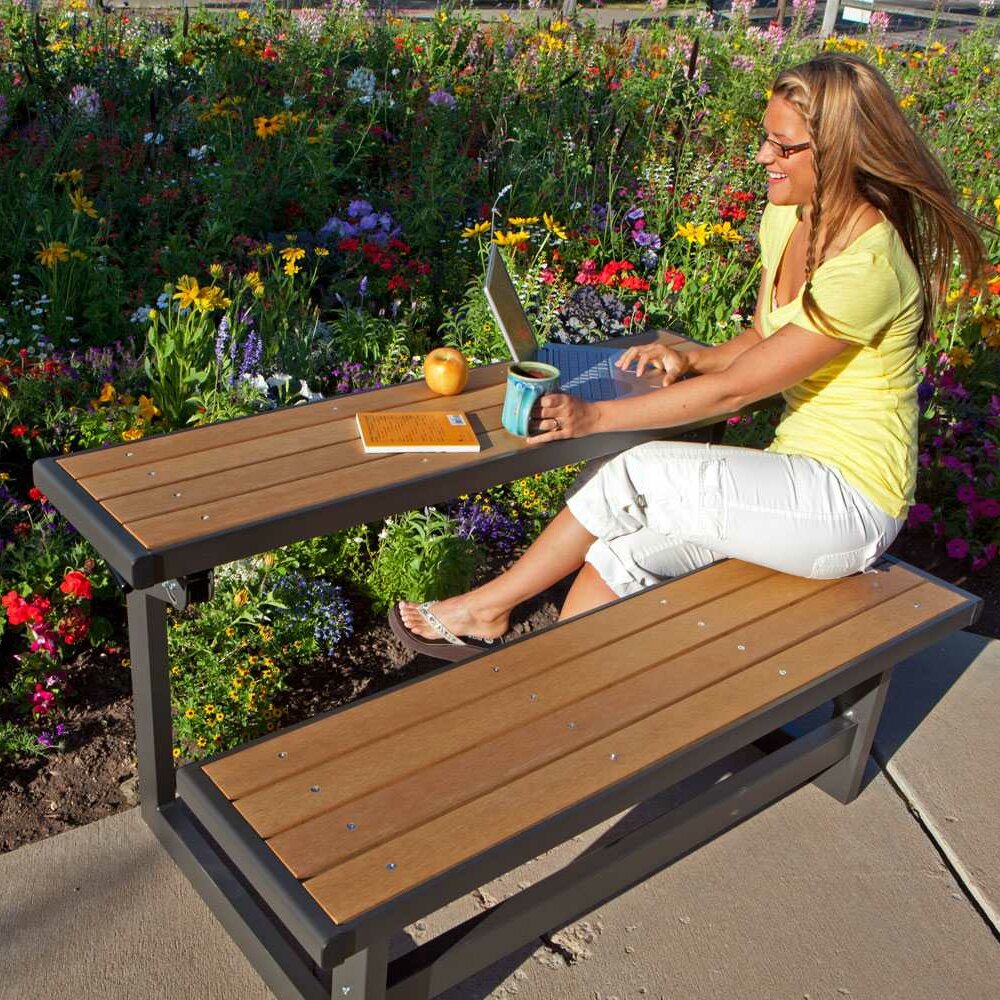 Lifetime Convertible Wood and Metal Park Bench & Reviews | Wayfair