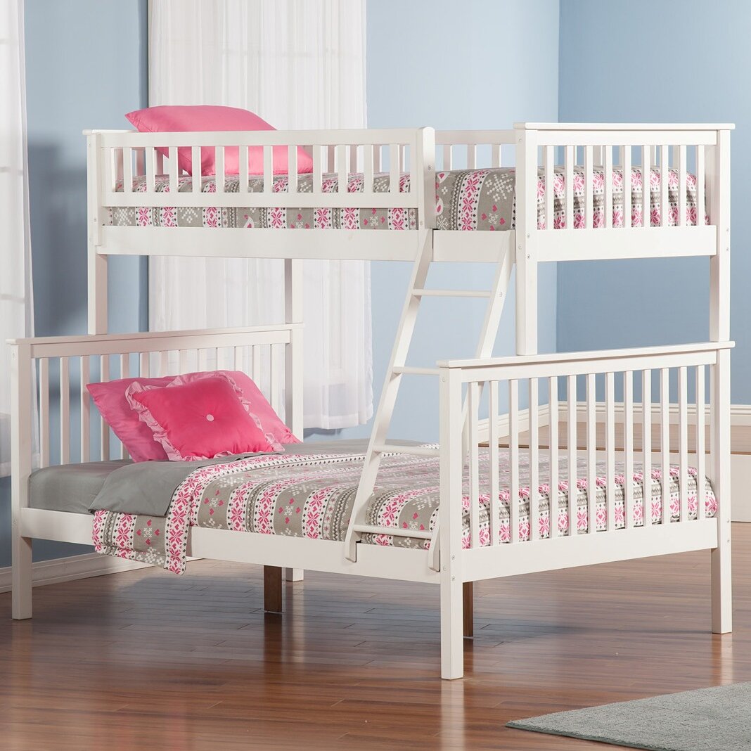 Atlantic Furniture Woodland Twin over Full Bunk Bed & Reviews | Wayfair