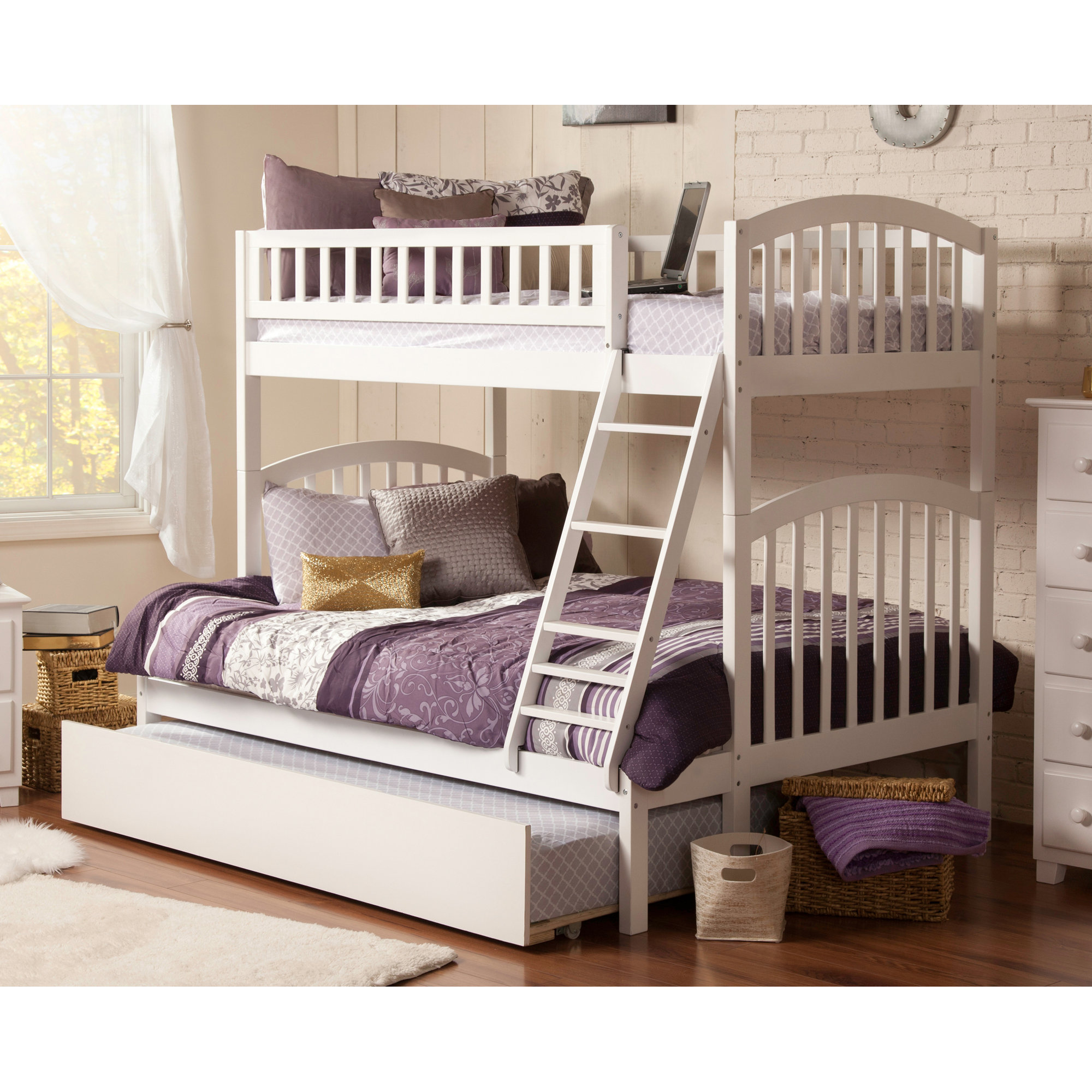 Atlantic Furniture Richland Twin over Full Bunk Bed ...