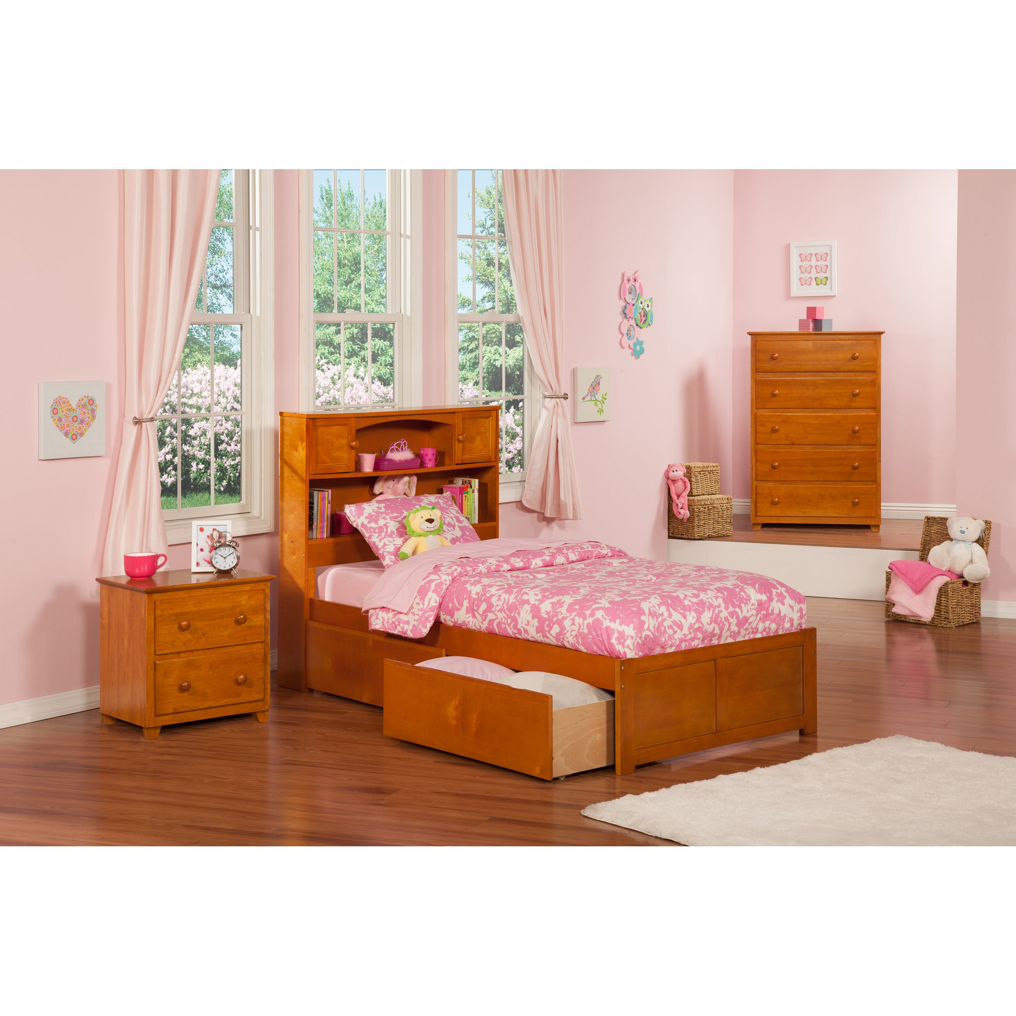 Newport Extra Long Twin Platform Bed with Storage Wayfair