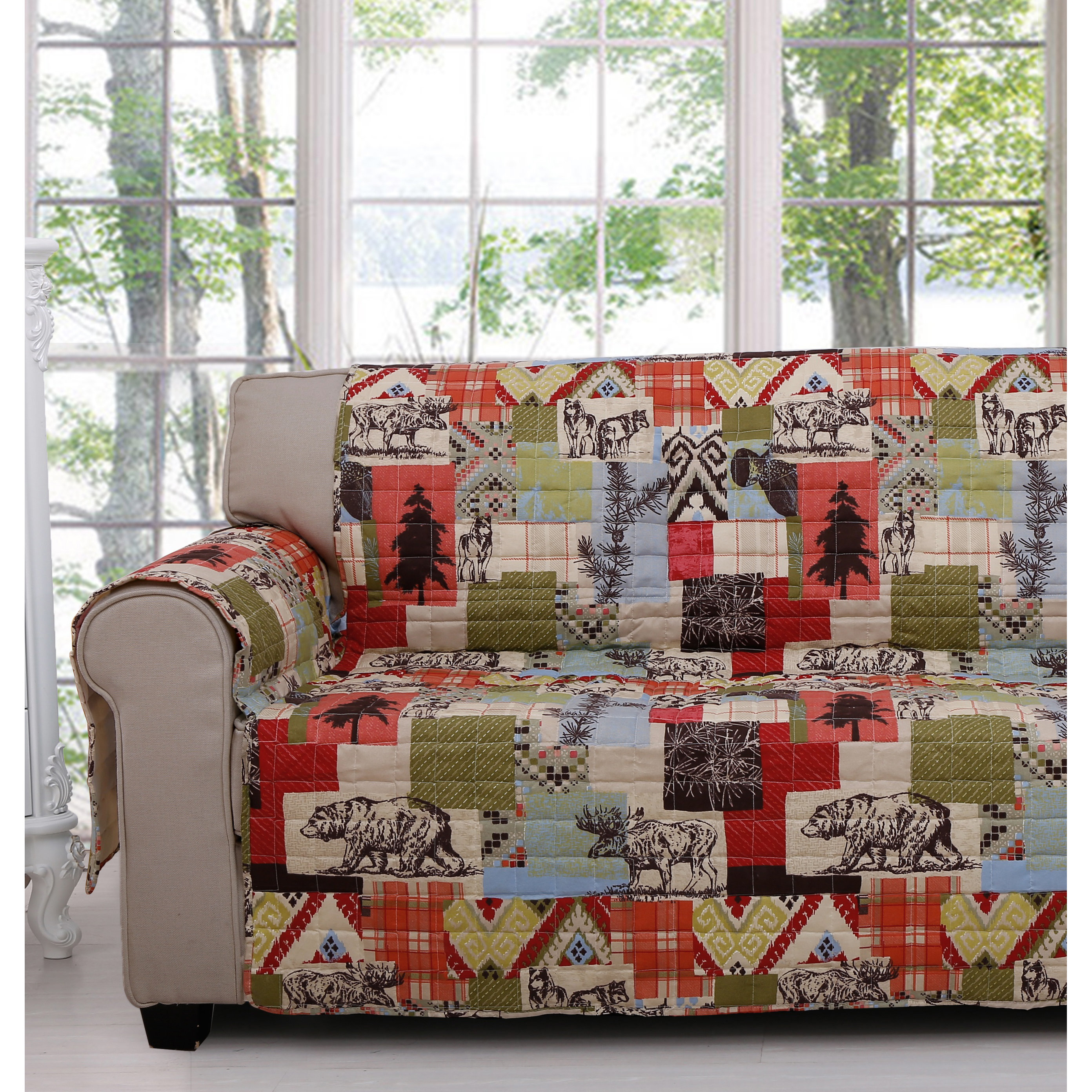 Rustic Lodge Quilted Loveseat Protector Wayfair