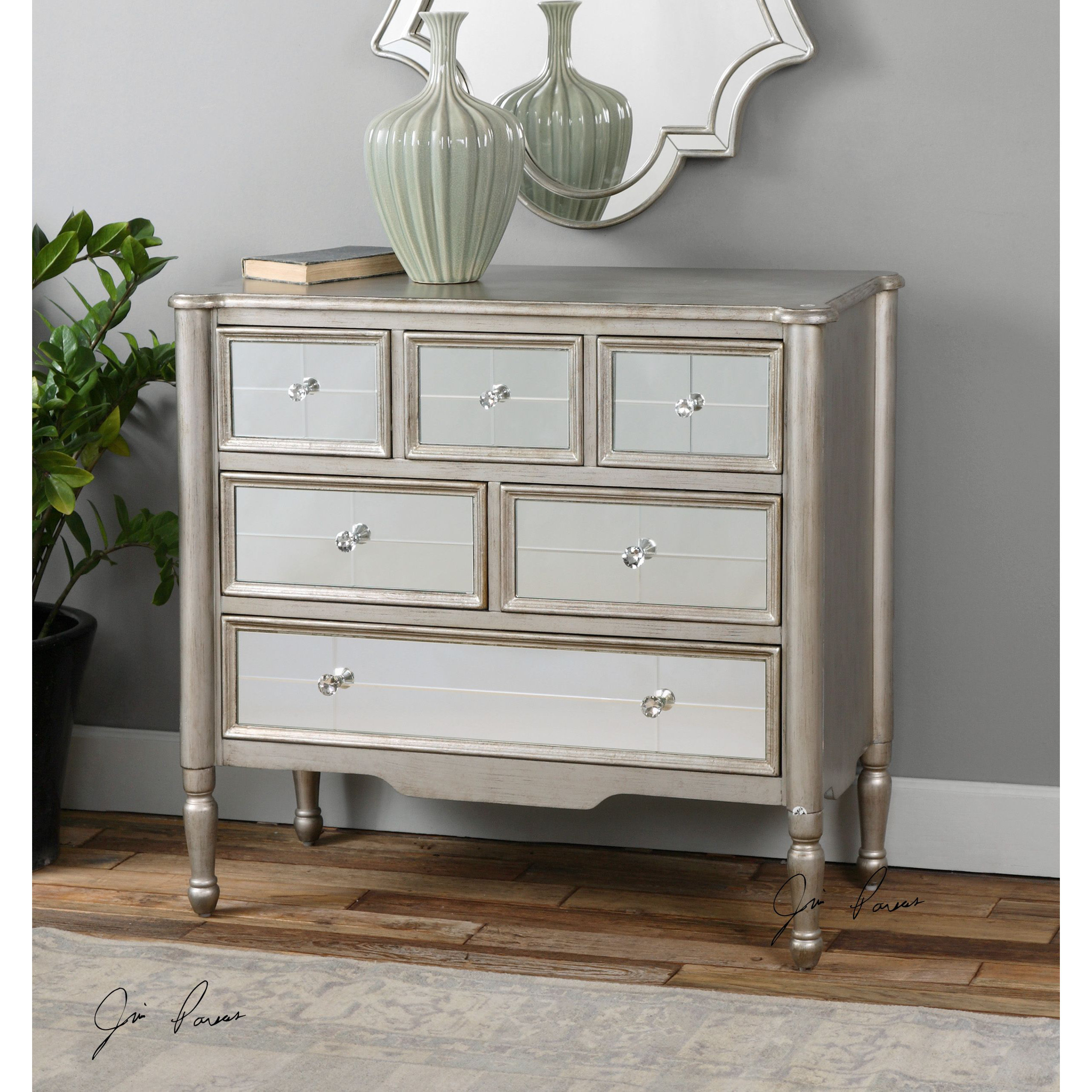 Uttermost Rayvon Mirrored Accent Chest & Reviews Wayfair