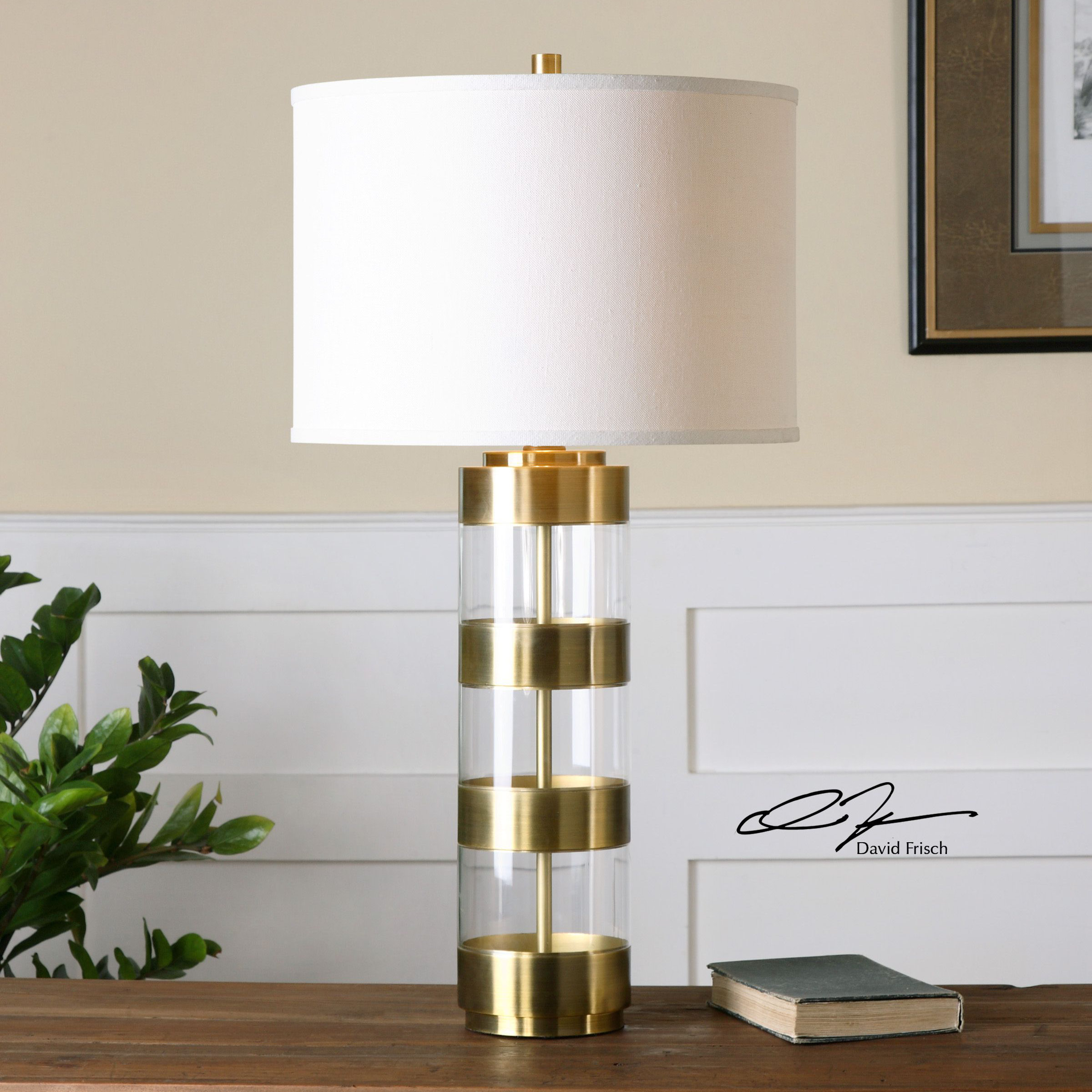 Angora 31" H Table Lamp with Drum Shade Wayfair