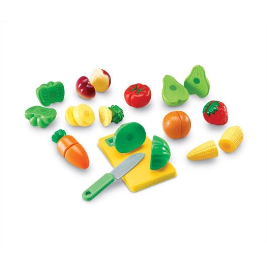 Learning Resources 23 Piece Pretend and Play Sliceable Fruits and ...