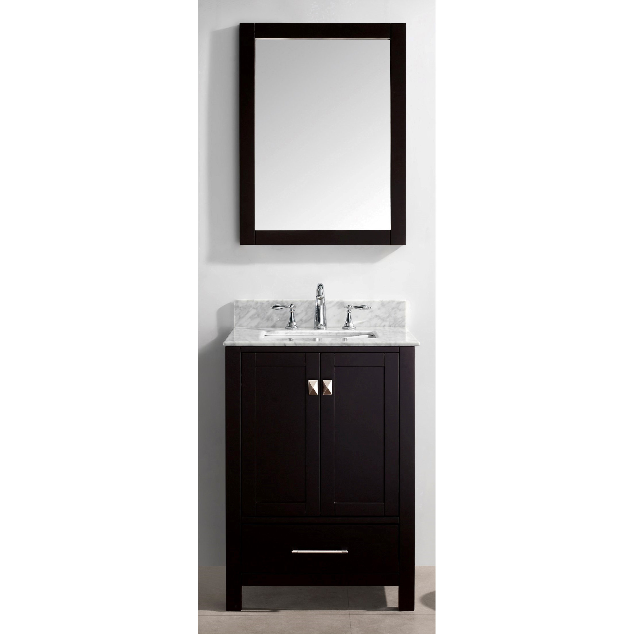 Caroline Avenue 25quot; Single Bathroom Vanity Set with Mirror by Virtu