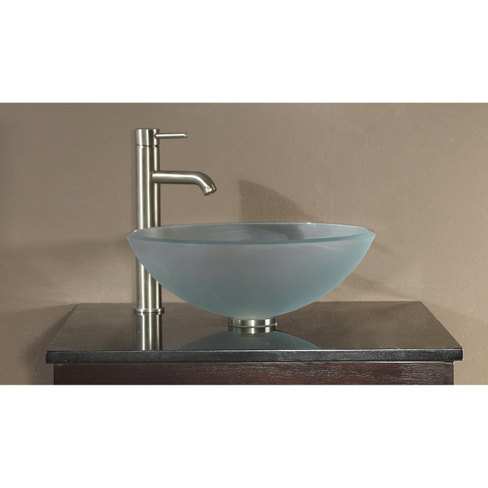 Avanity Tempered Glass Vessel Bathroom Sink & Reviews Wayfair
