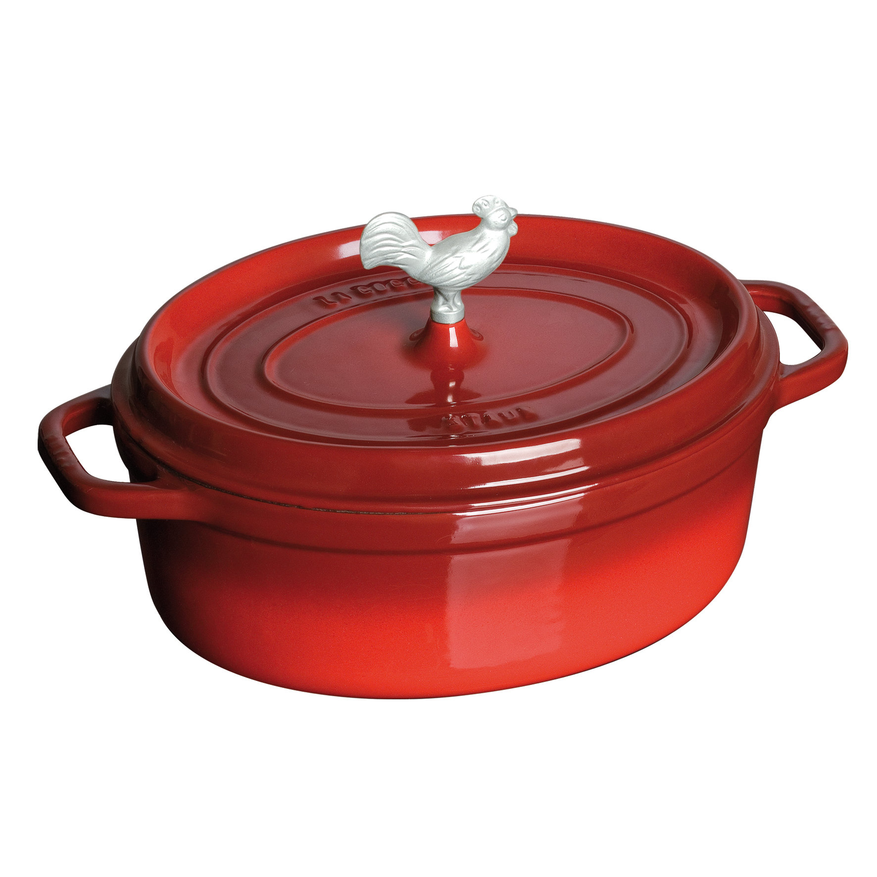 Coq au Vin Cast Iron Oval Cocotte with Lid Wayfair
