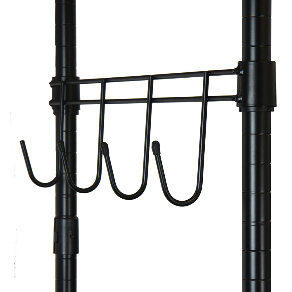 Garment Rack with Adjustable Shelves & Hooks Wayfair