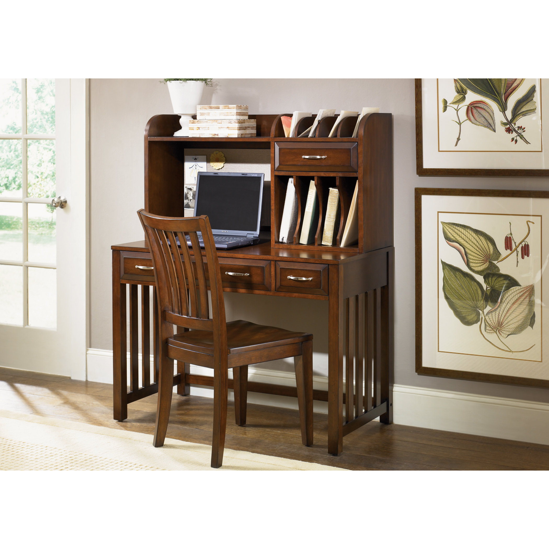 Hampton Bay Office Suite in Cherry Wayfair