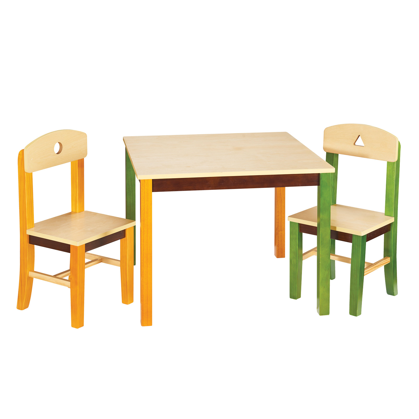 See and Store Kids 3 Piece Rectangle Table and Chair Set Wayfair