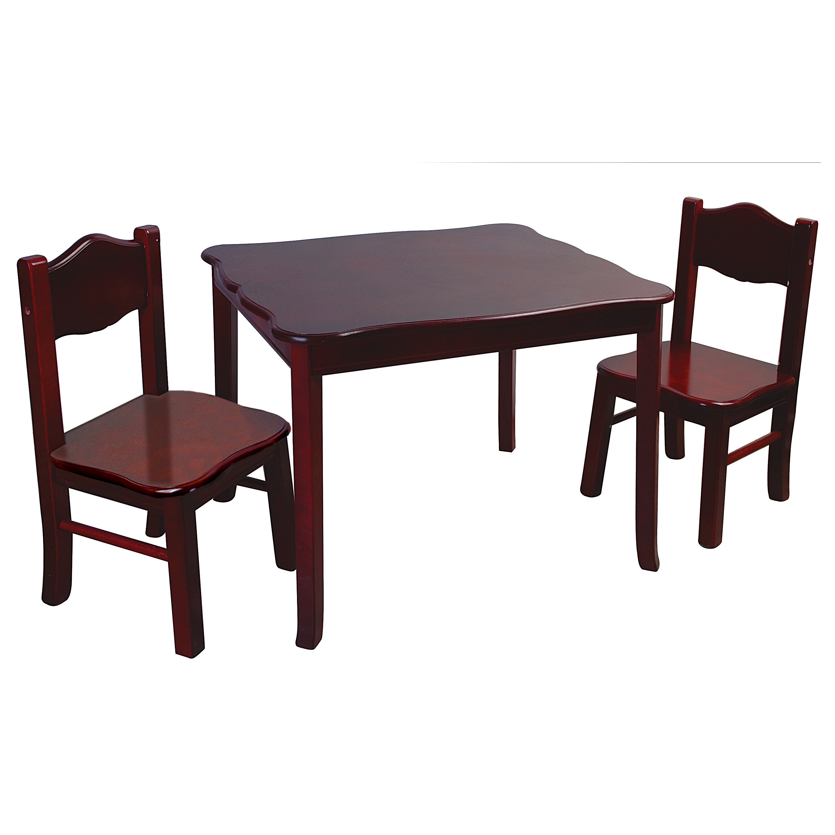 Classic Kids 3 Piece Table and Chairs Set by Guidecraft