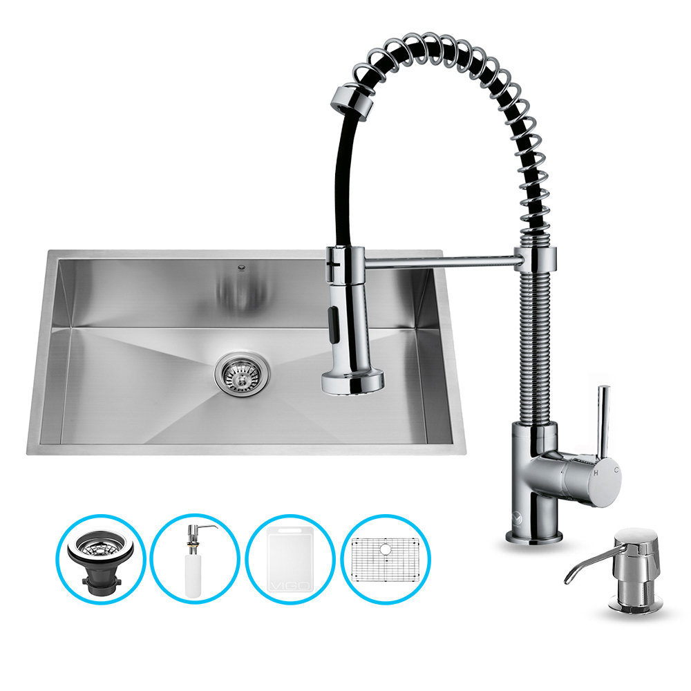 Sink Grid Vigo 30 Inch Undermount Single Bowl 16 Gauge Stainless 30 Inch Undermount Single Bowl 16 Gauge Stainless Steel