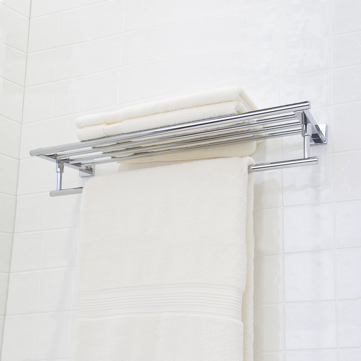 Allure Wall Monuted Bath Towel Rack   Wayfair