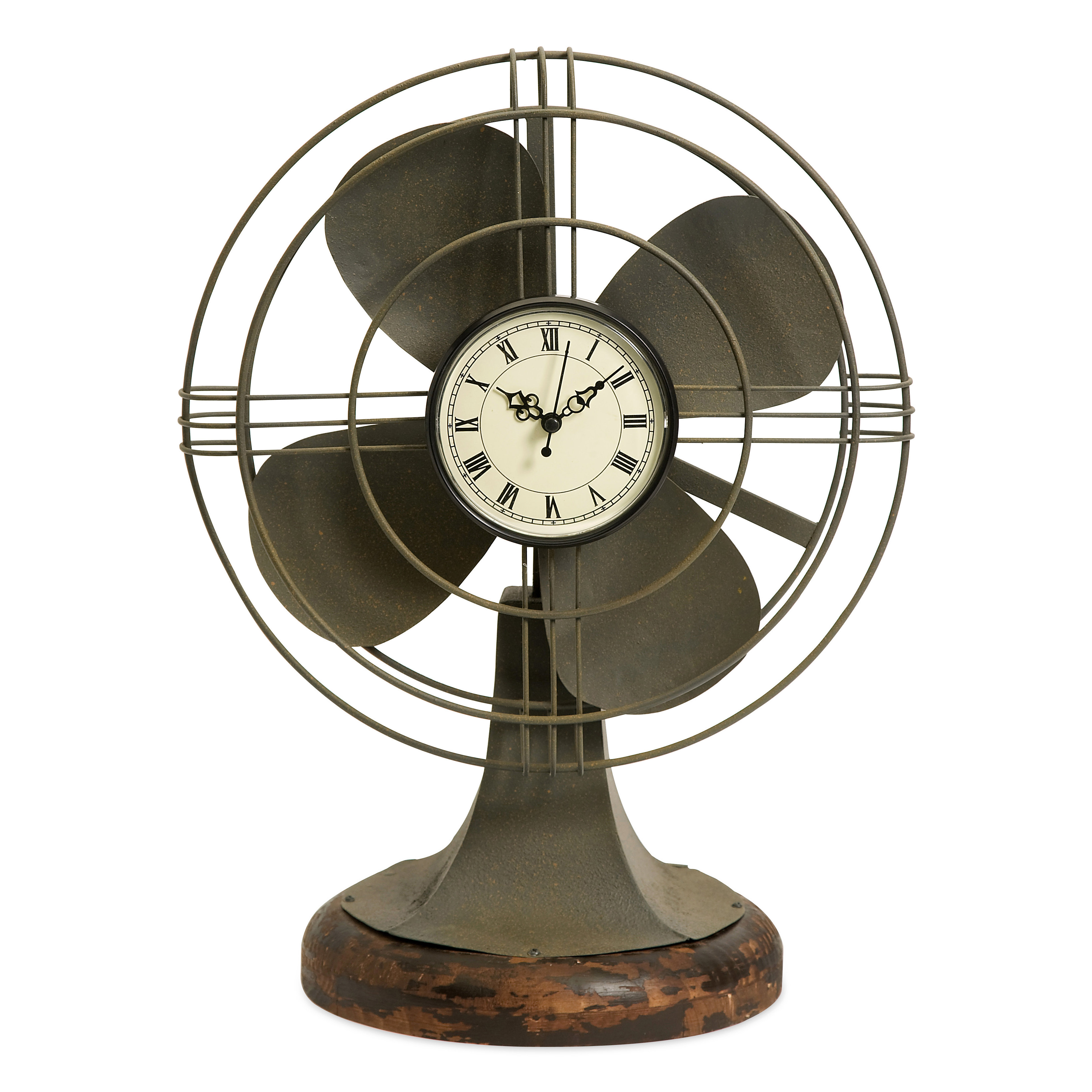 IMAX Thatcher Vintage Fan Clock & Reviews Wayfair