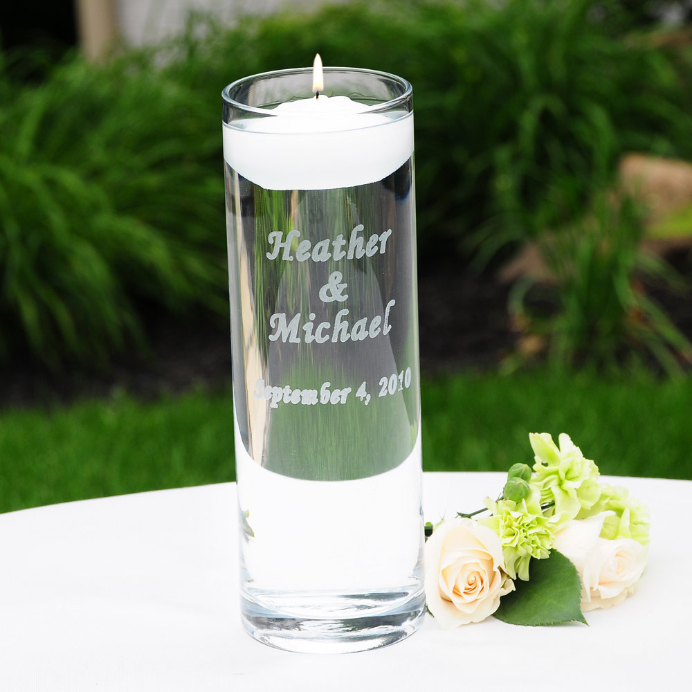 Personalized Floating Unity Candle Holder Wayfair