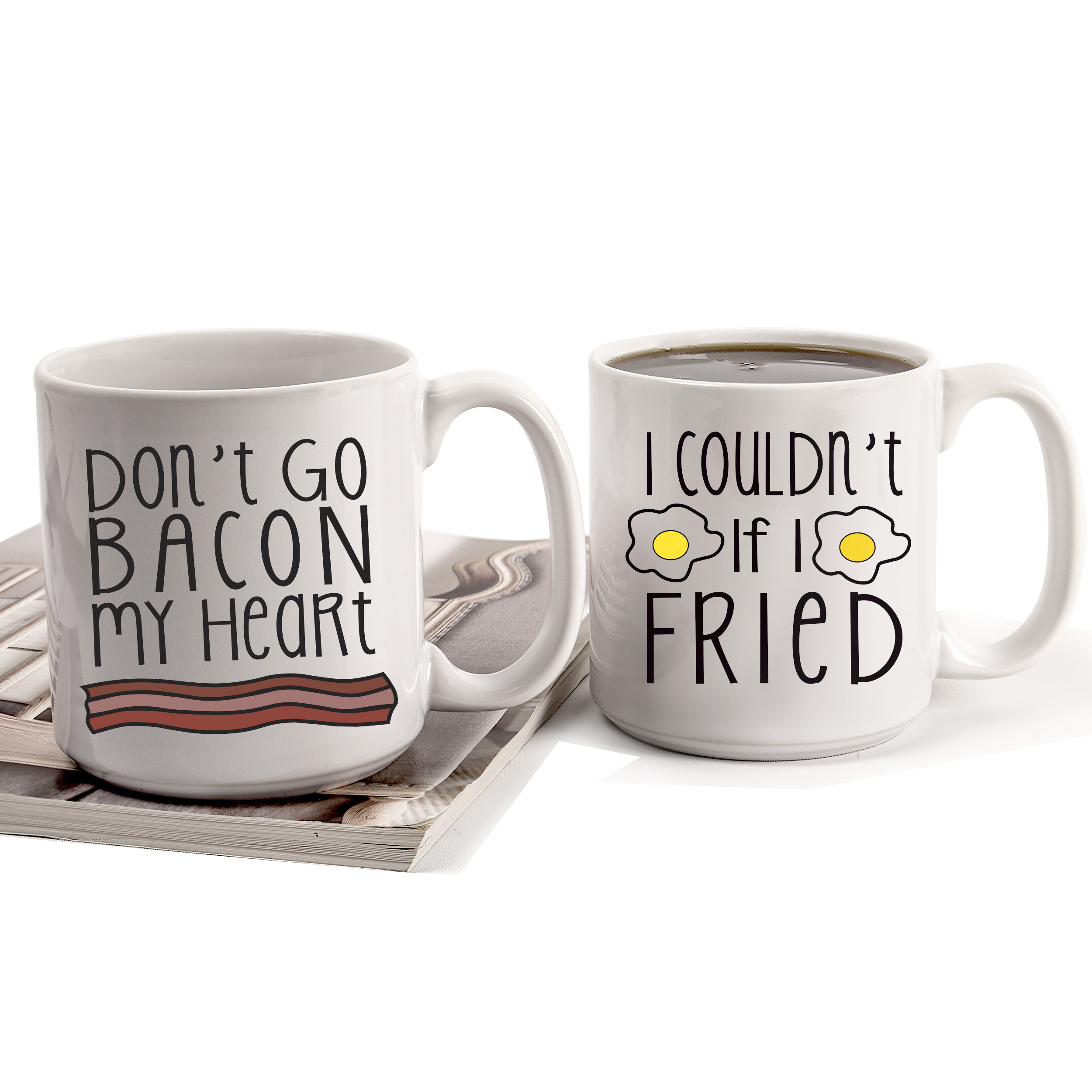 20 Oz. Bacon and Eggs Coffee Mug Set Wayfair