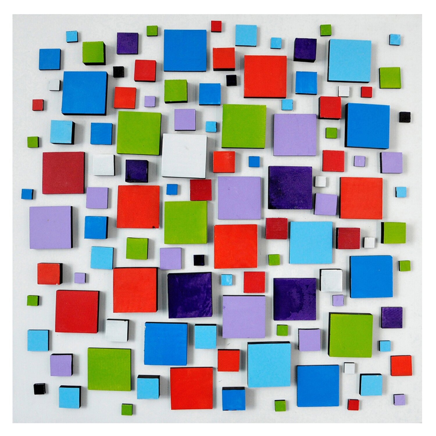 'Color Block' Painting Print on Canvas | Wayfair
