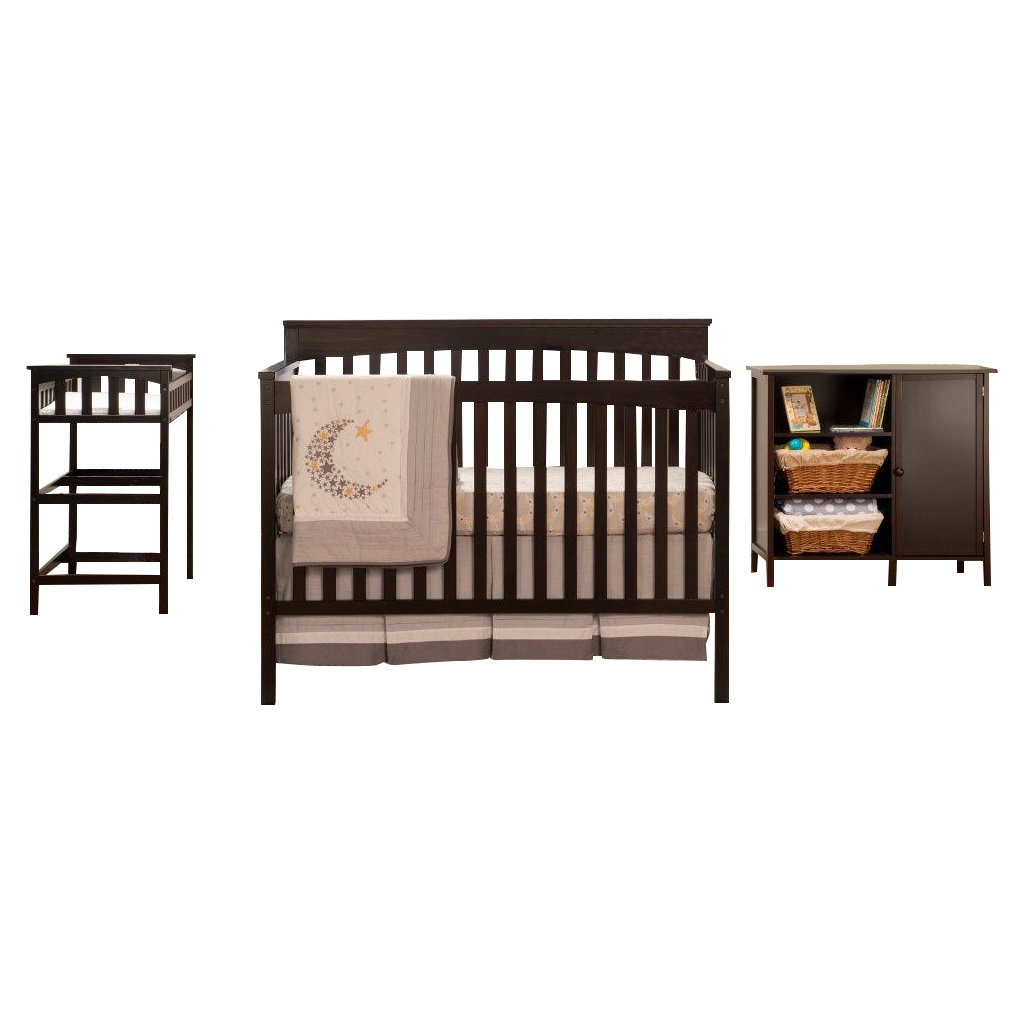 Petite Paradise 4in1 Elite Room In A Box 5 Piece Convertible Crib Set