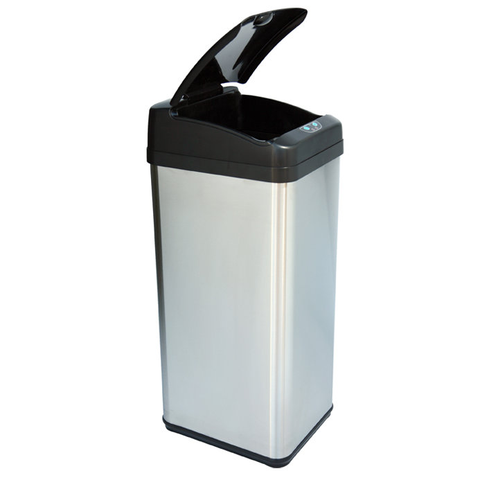 13 Gal. ExtraWide Opening Touchless Trash Can Wayfair