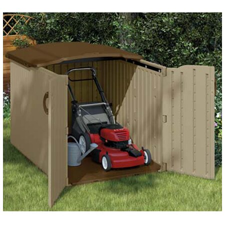 suncast 5 ft. w x 6.5 ft. d resin storage shed & reviews