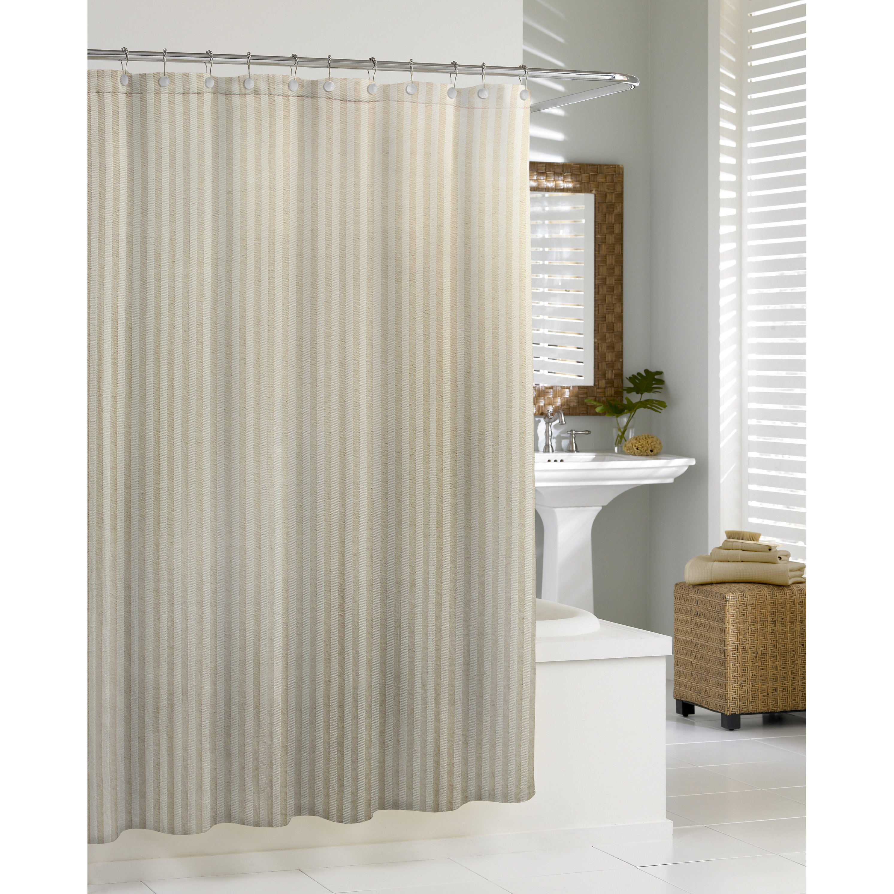 Cotton Blend Chevron Shower Curtain Wayfair