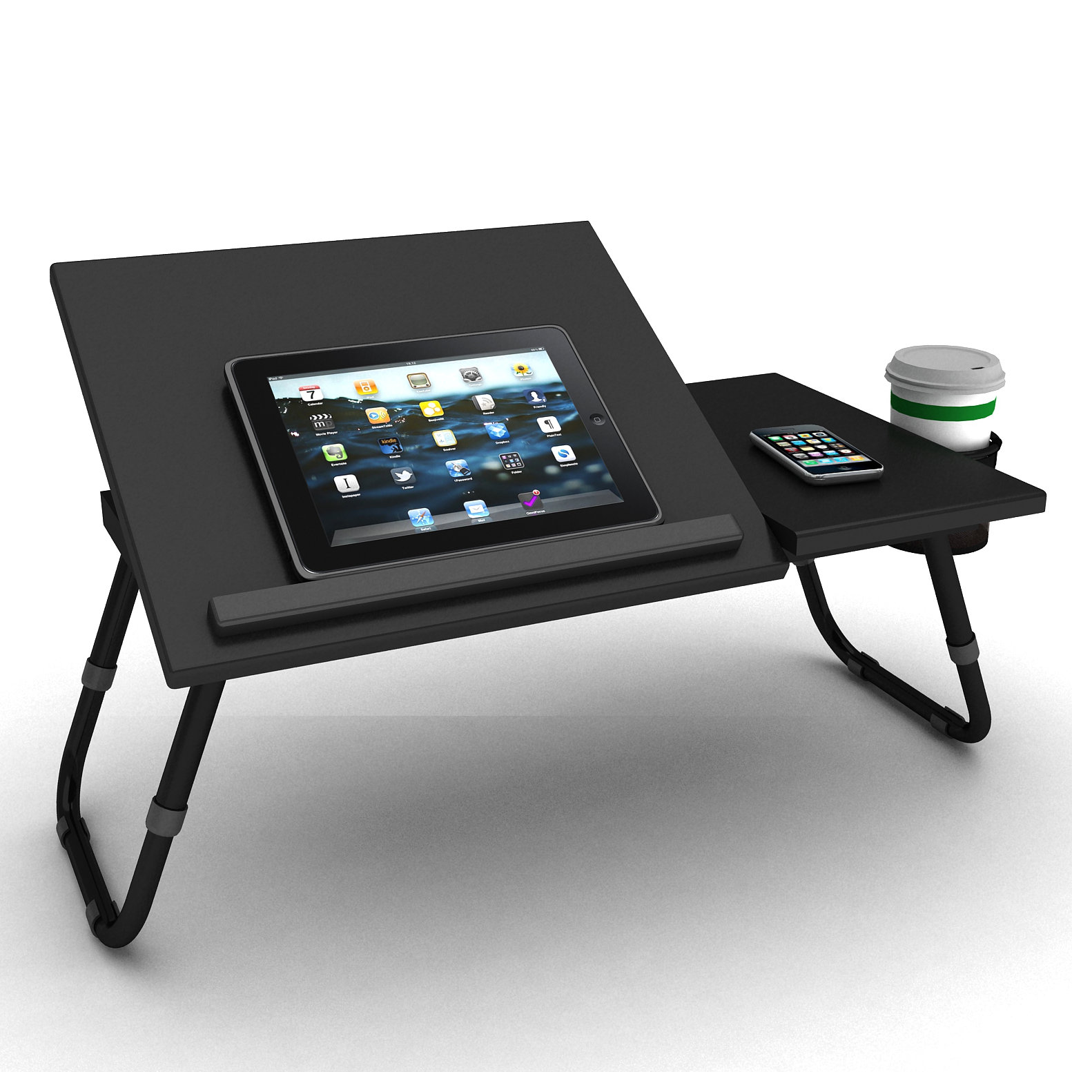 Lap Tray with Adjustable Legs and Work Angle Wayfair