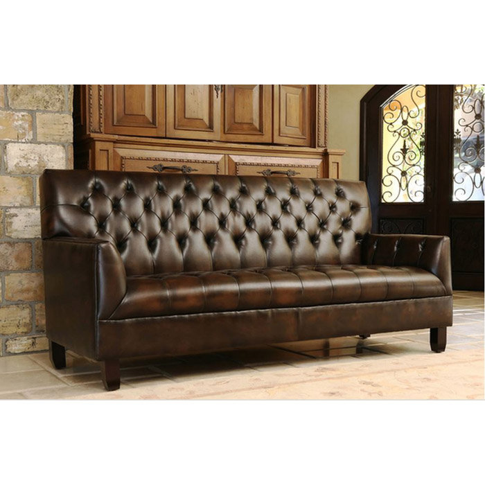 Abbyson Living Revello Bonded Leather Sofa & Reviews Wayfair