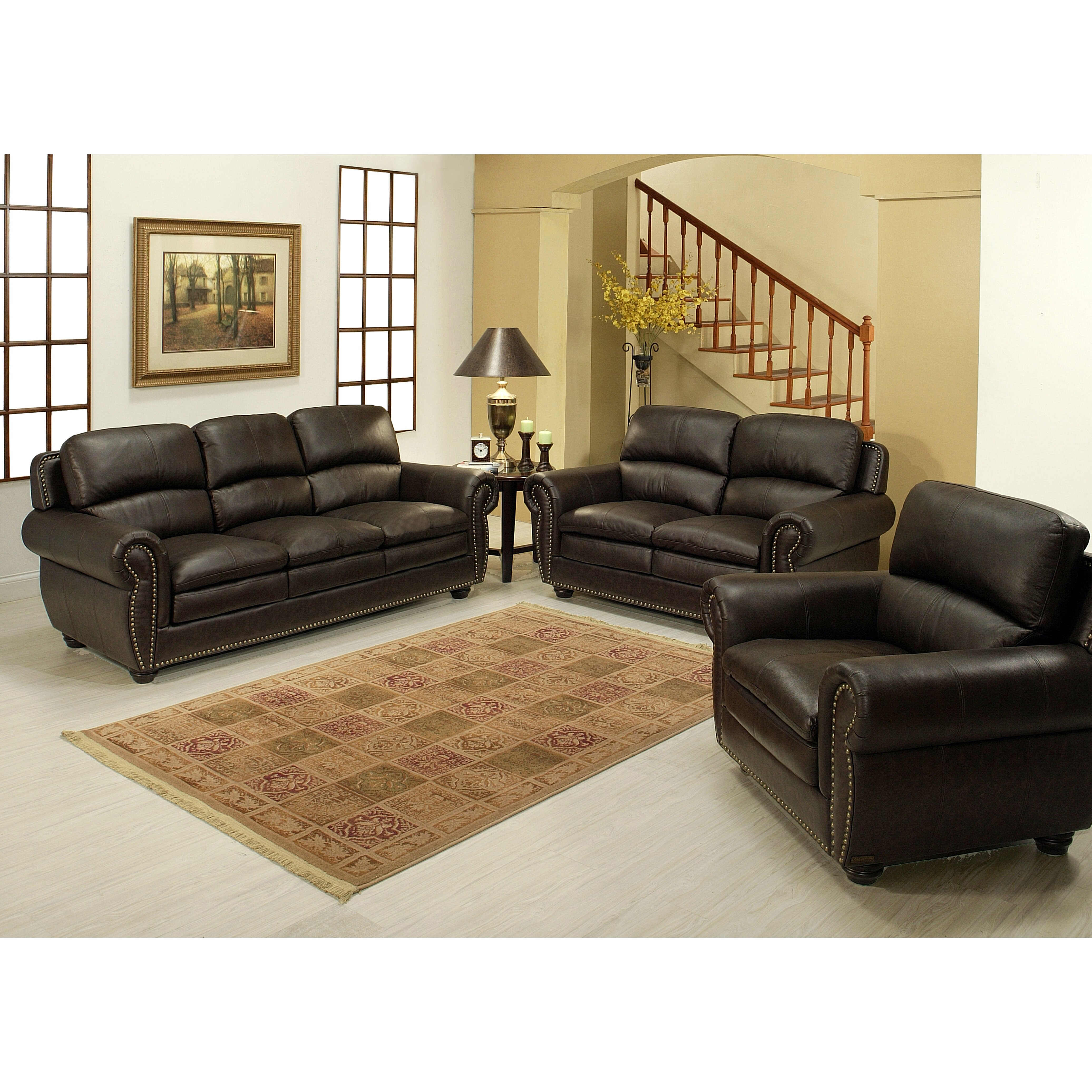 Abbyson Living Ridgecrest Leather Sofa & Reviews | Wayfair