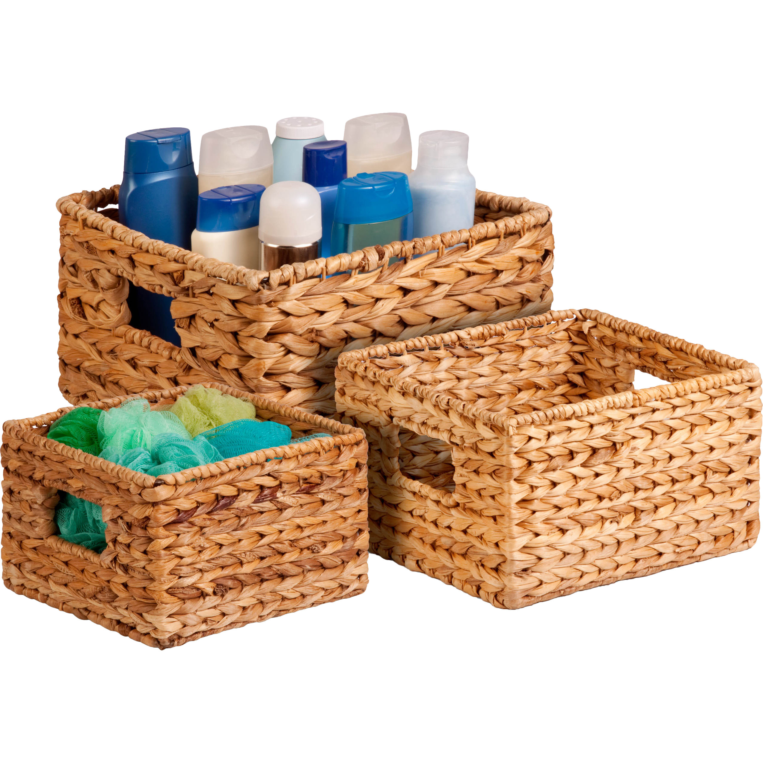 3 Piece Nesting Natural Basket Set Wayfair