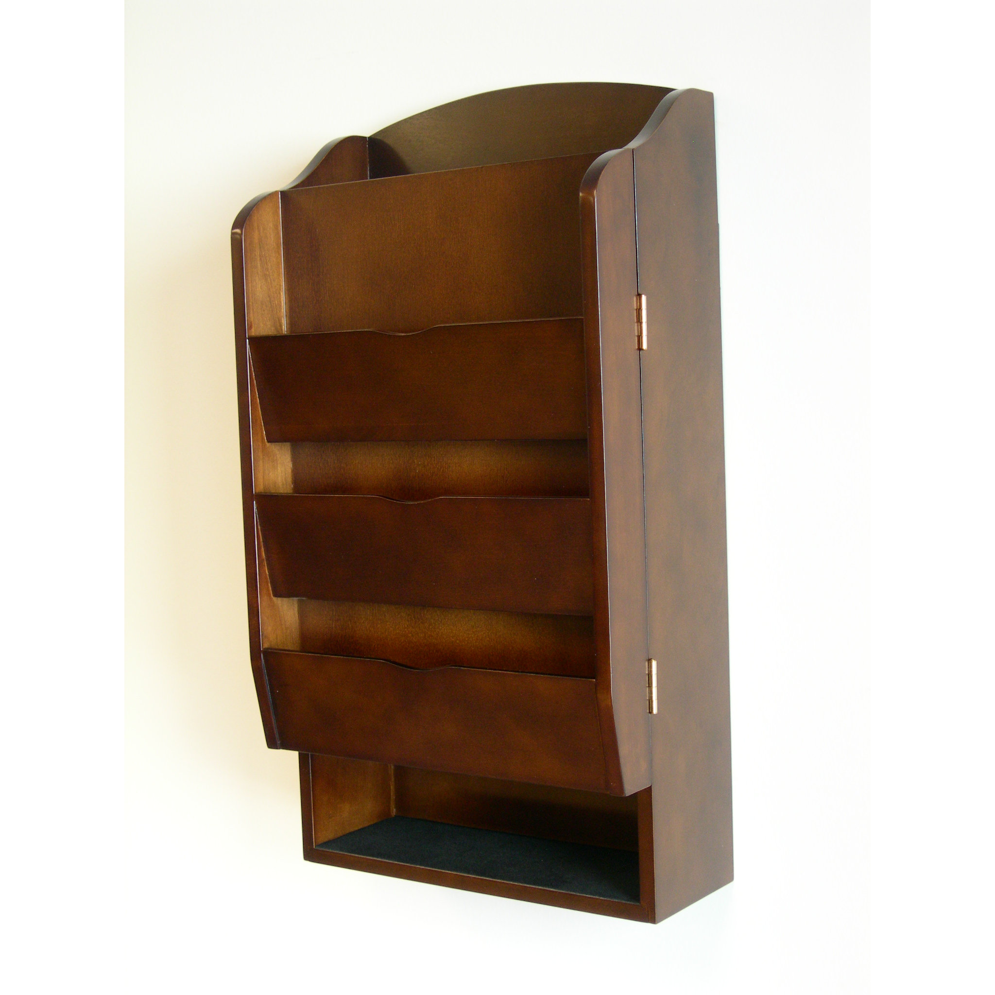 Proman Door Entry Organizer with Mail Sorter in Dark Walnut & Reviews