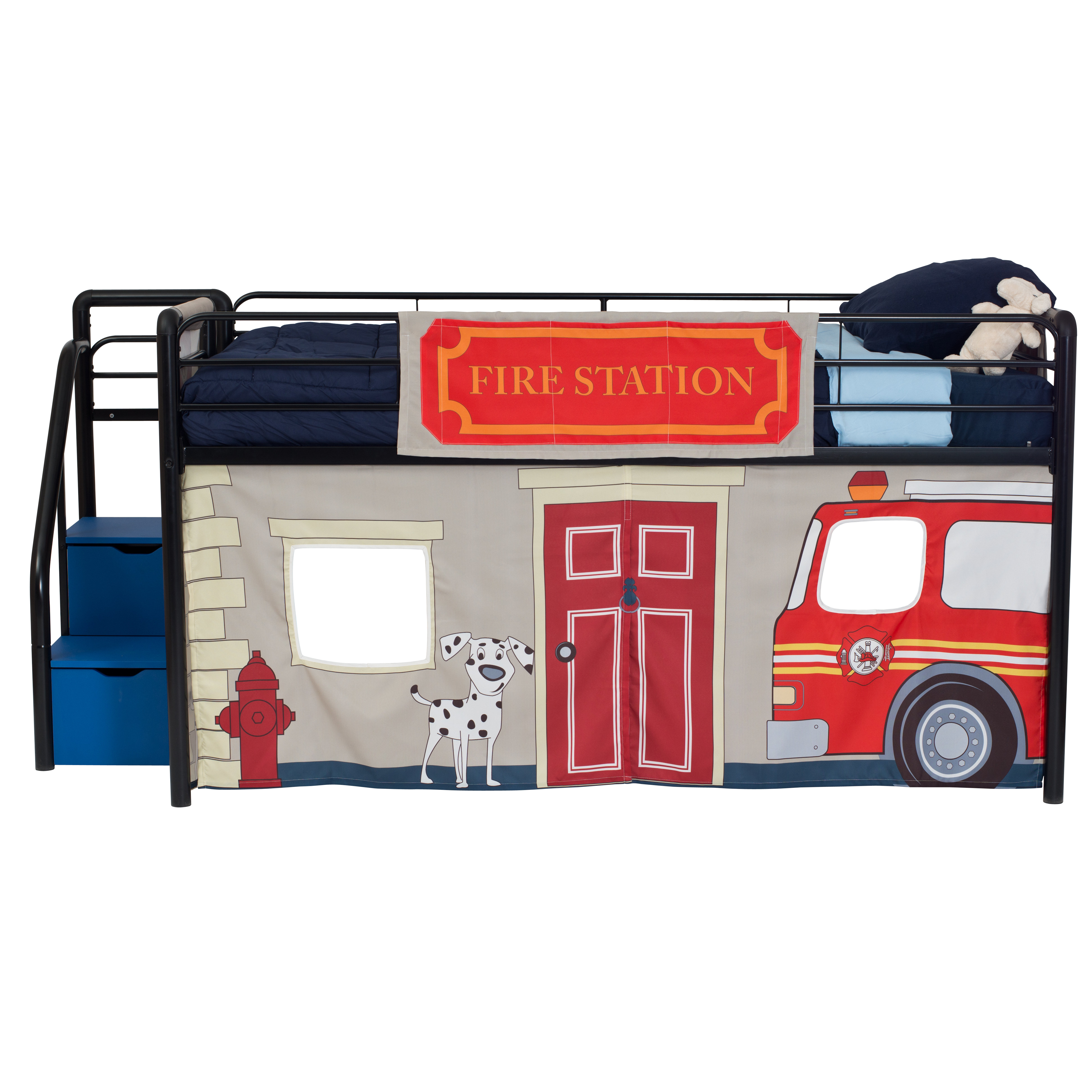 DHP Fire Department Curtain Set for Junior Loft Bed & Reviews Wayfair
