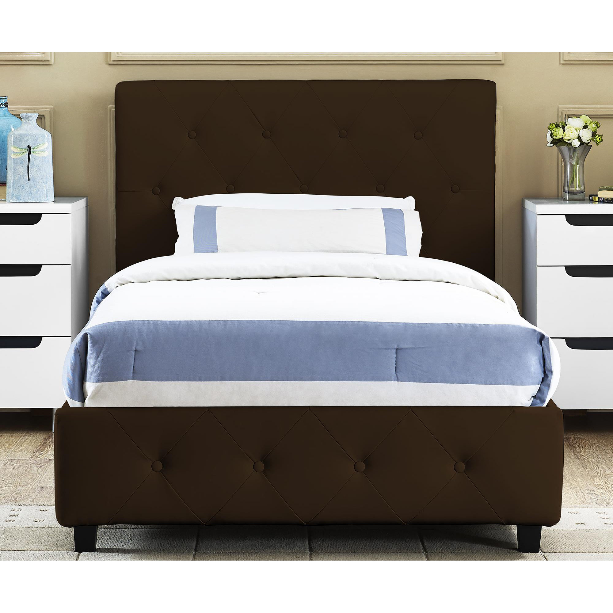 DHP Dakota Upholstered Platform Bed & Reviews Wayfair