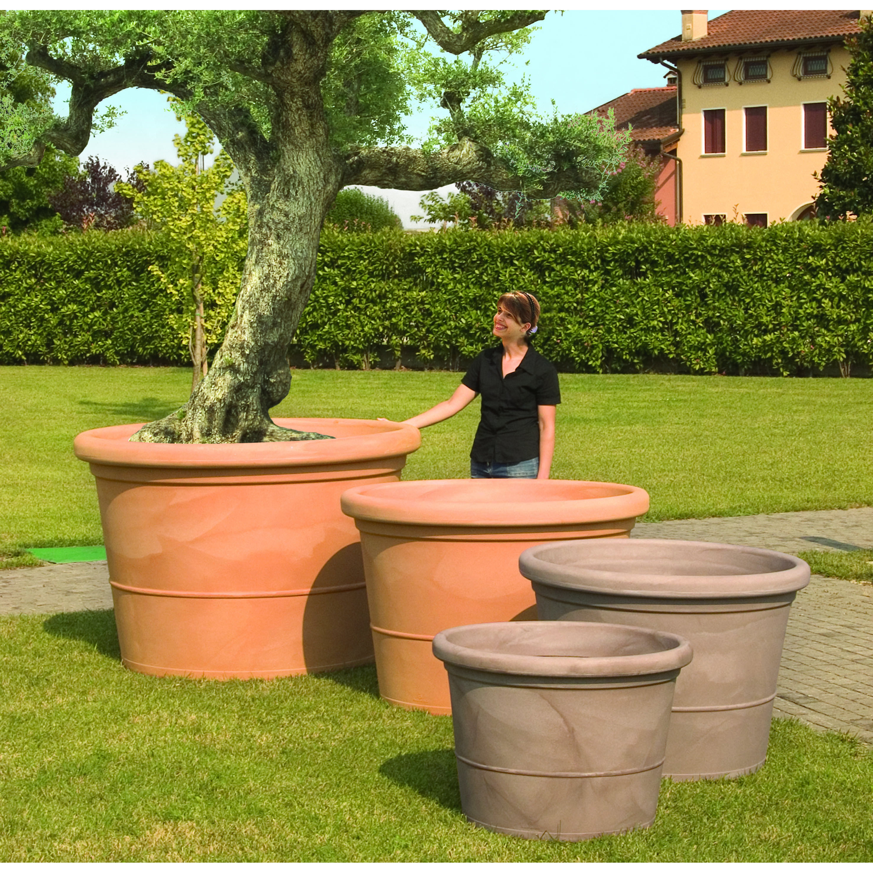 Marchioro Round Pot Planter Reviews Wayfair