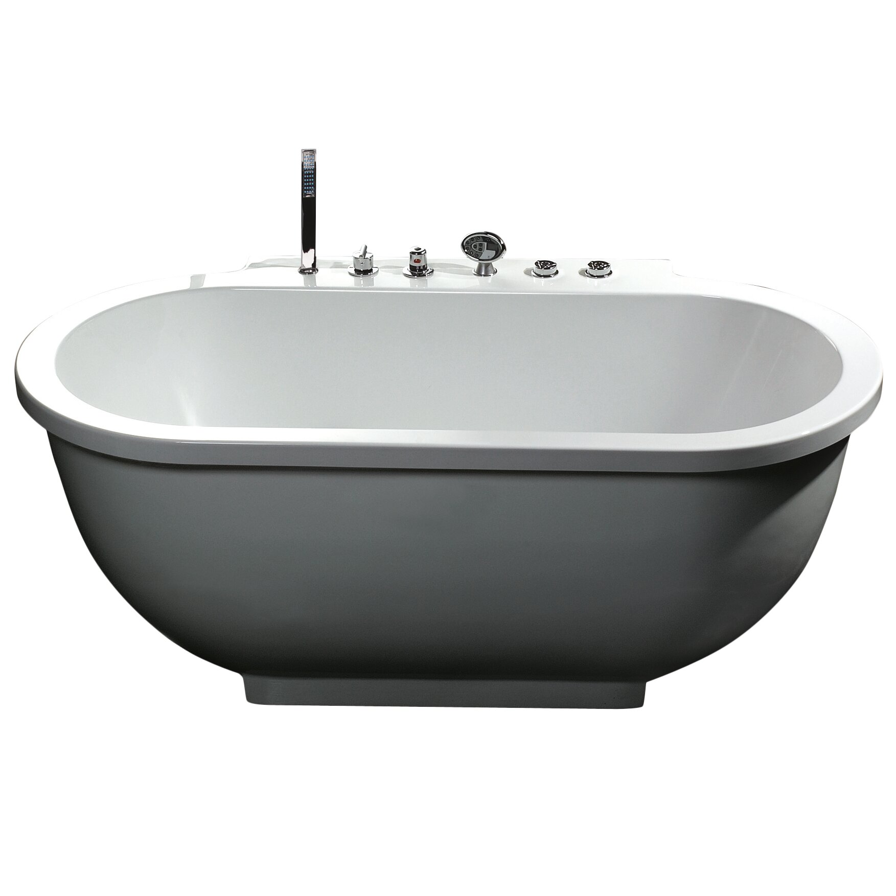 Ariel Bath 71" x 37" Whirlpool Bathtub & Reviews | Wayfair