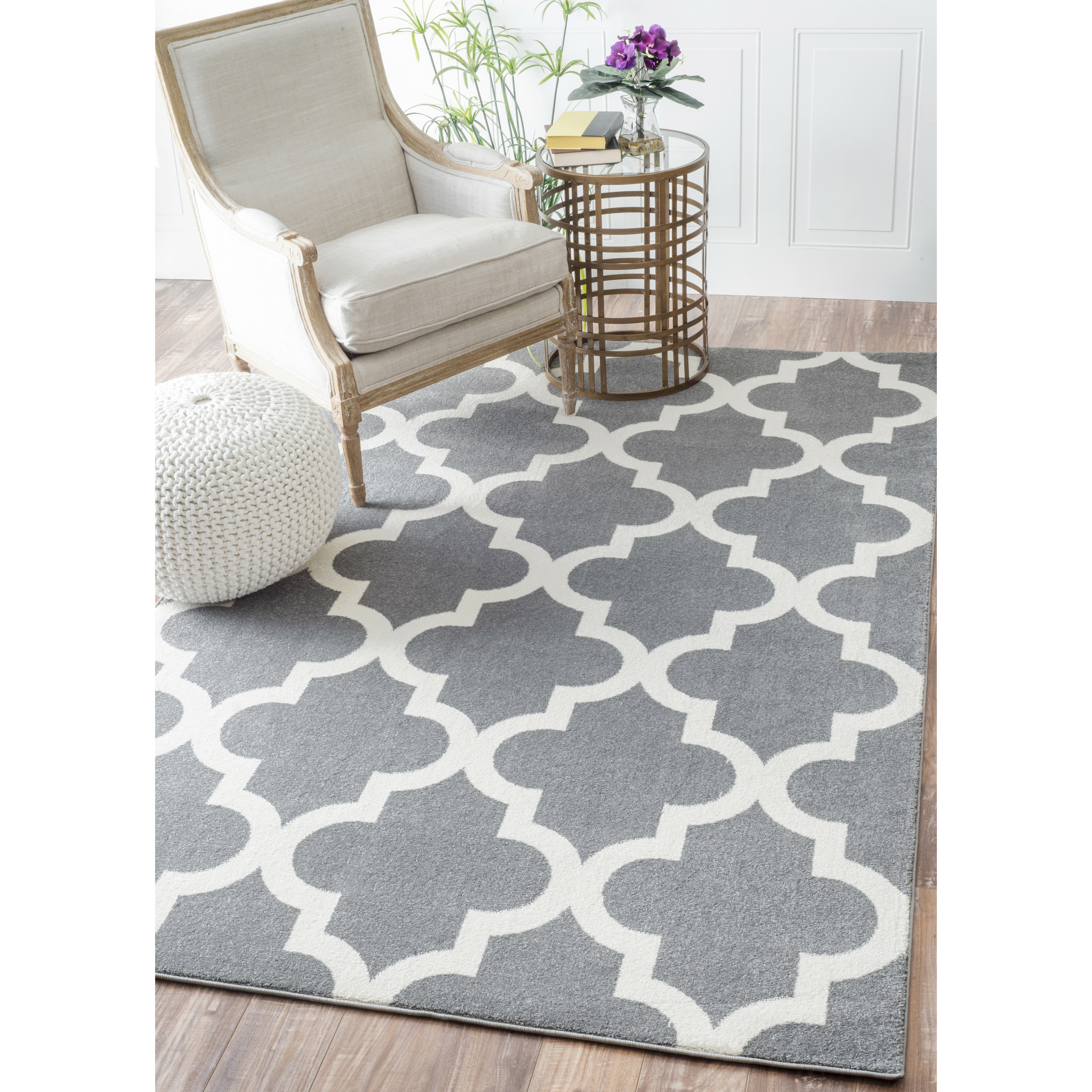 nuLOOM Meeker Trellis Gray Area Rug & Reviews Wayfair