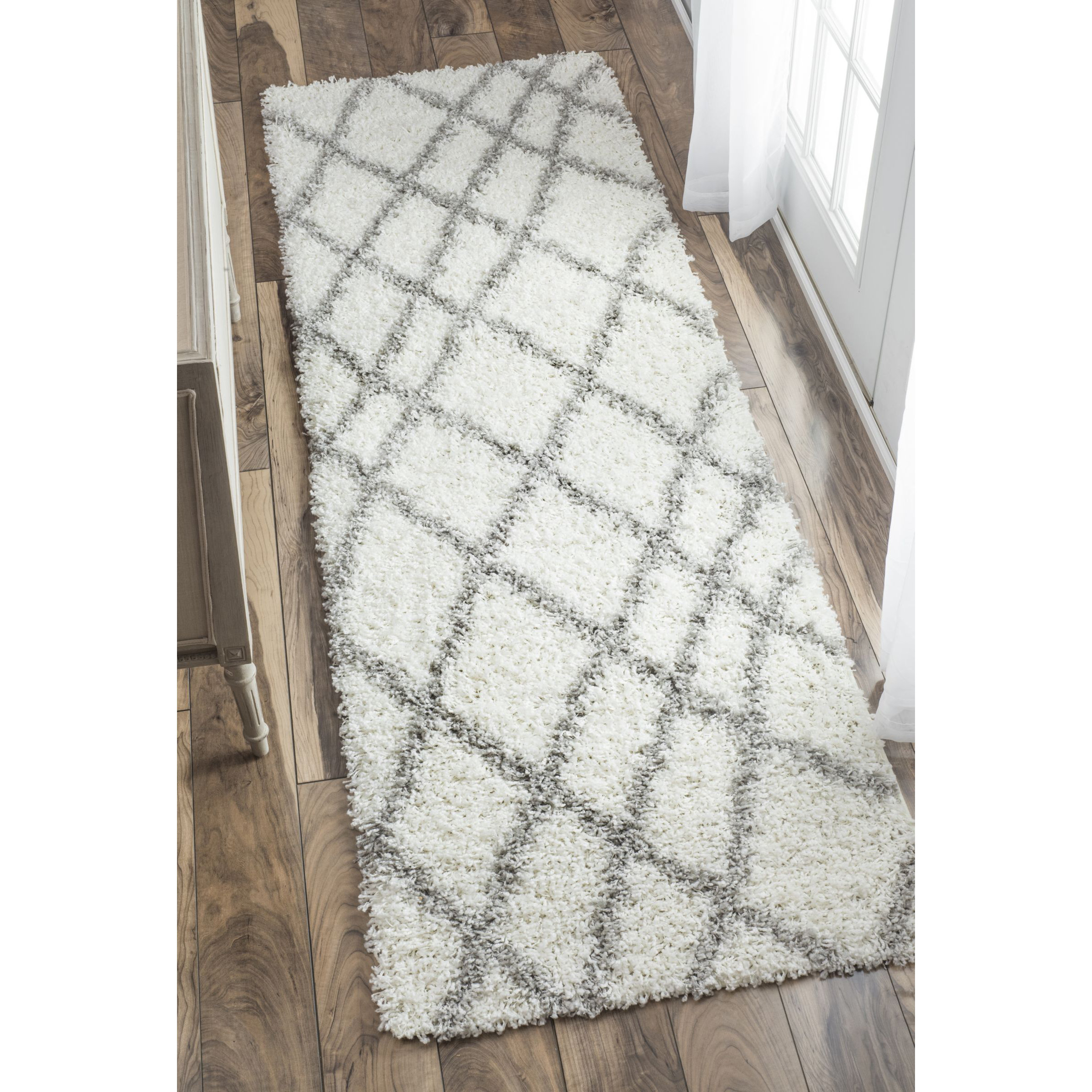 Selina White Shag Area Rug Wayfair
