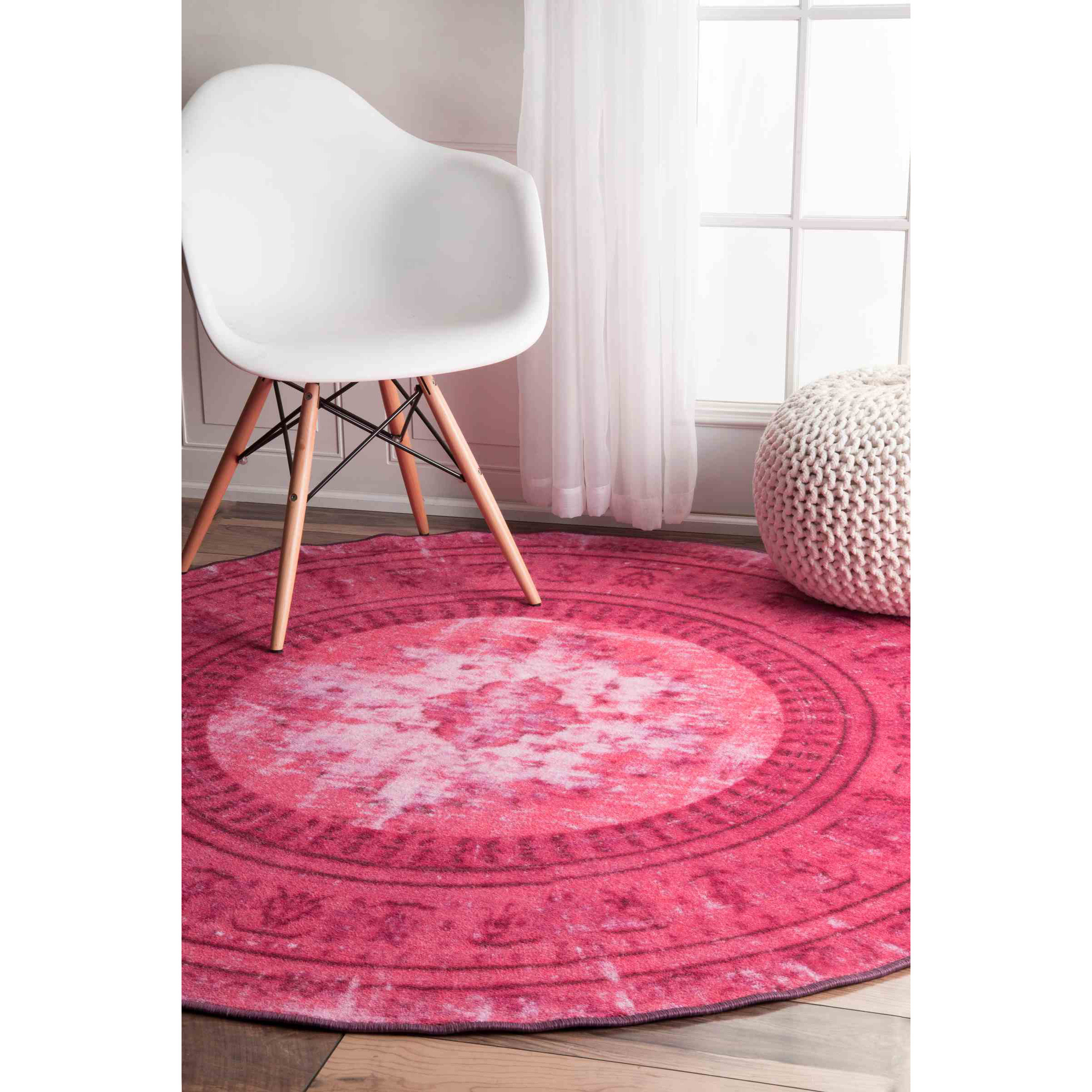 Hawkesbury Overdyed Style Harper Pink Floral Area Rug Wayfair