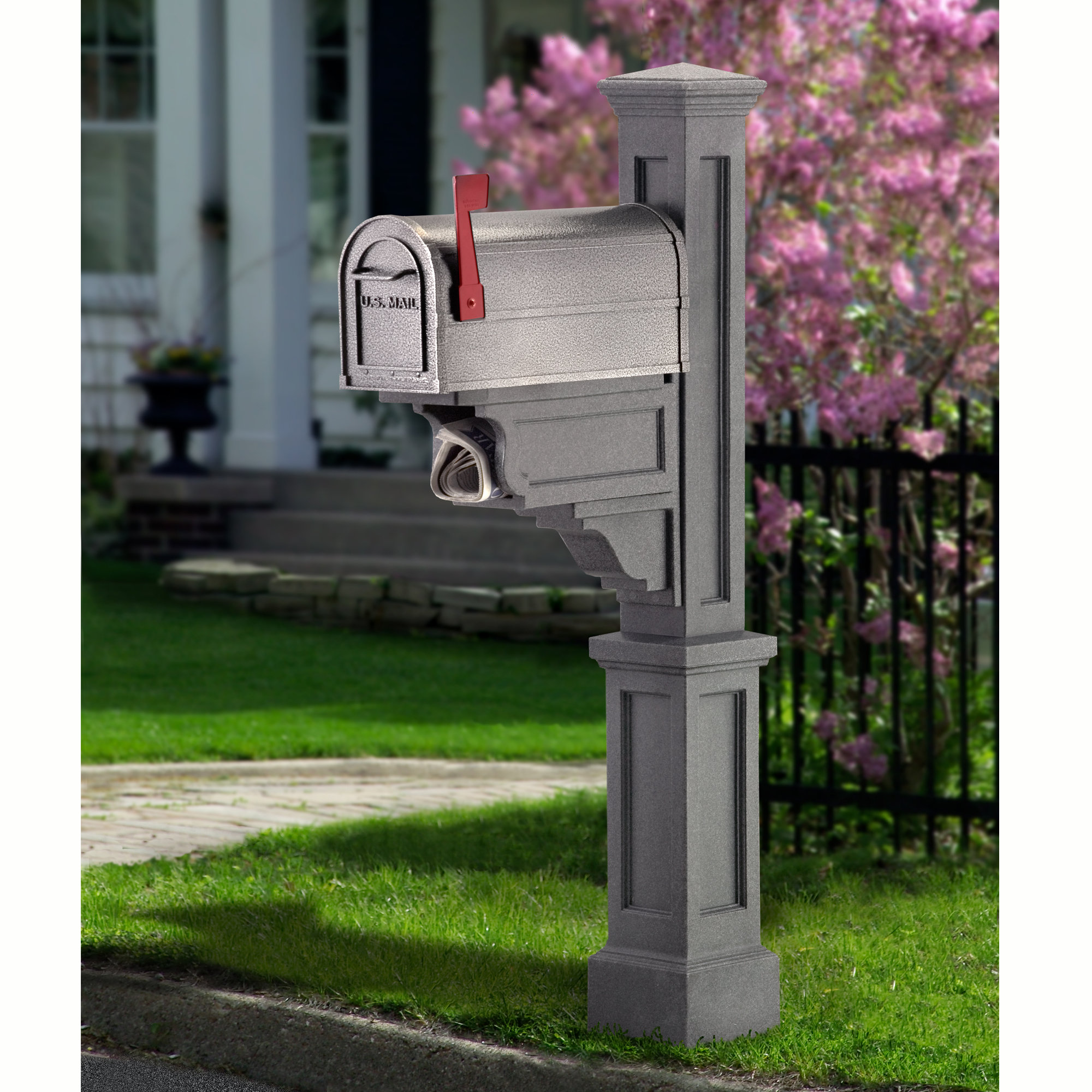 Mayne Inc. Dover Mailbox Post & Reviews Wayfair